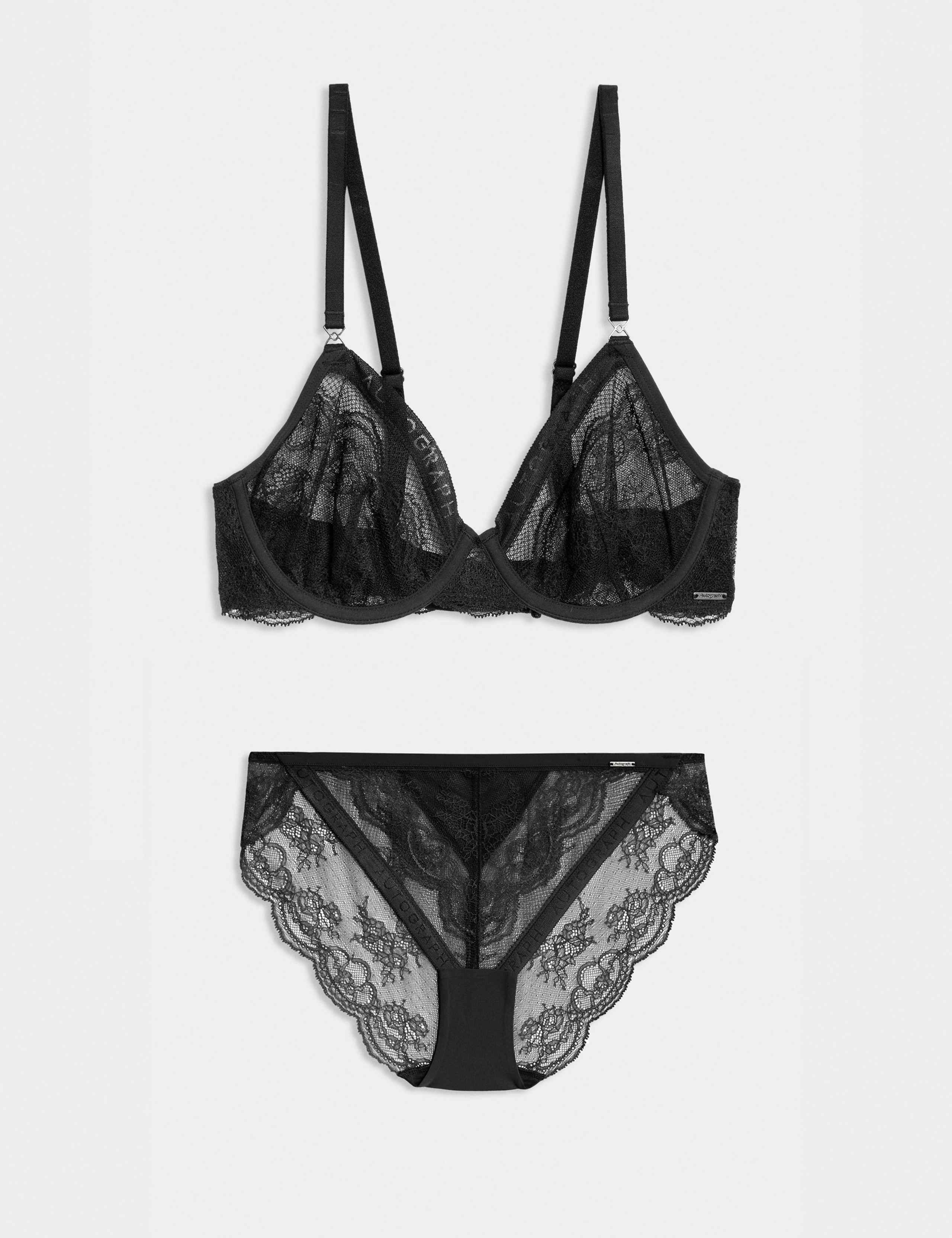 Murcia Lace Wired Full Cup Bra Set A-E 1 of 6