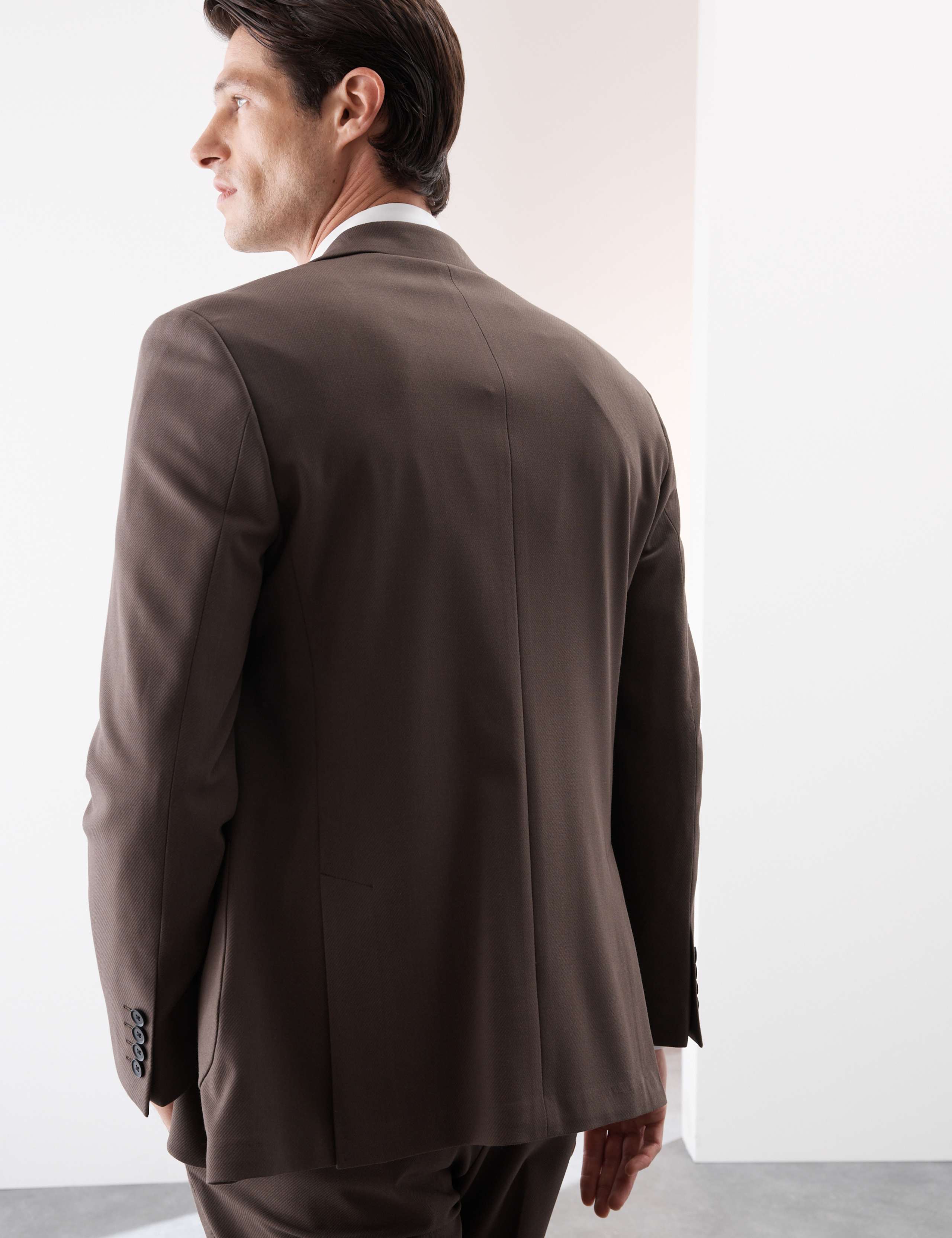 Tailored Fit Wool Blend Performance Suit 2 of 6