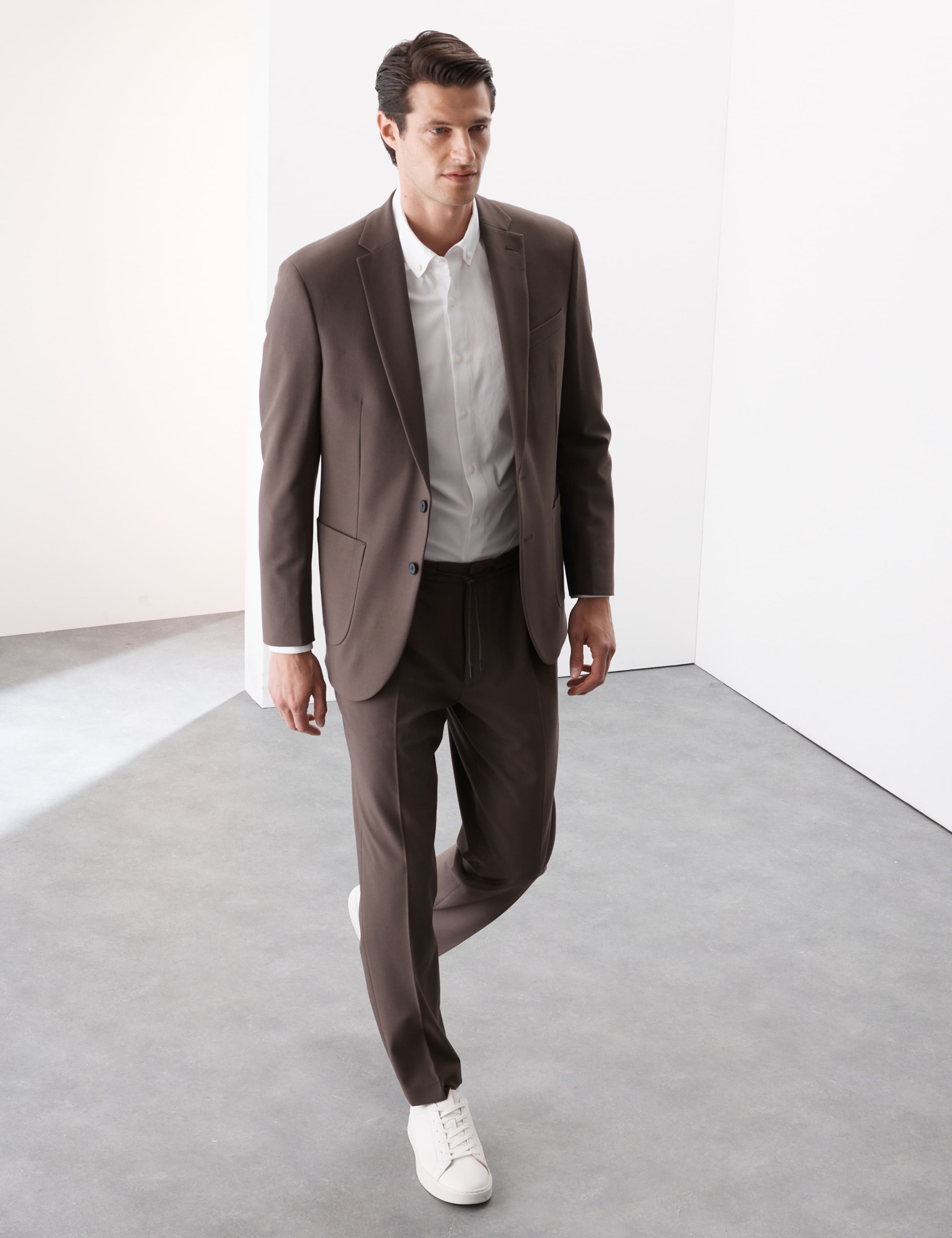 Tailored Fit Wool Blend Performance Suit 5 of 6
