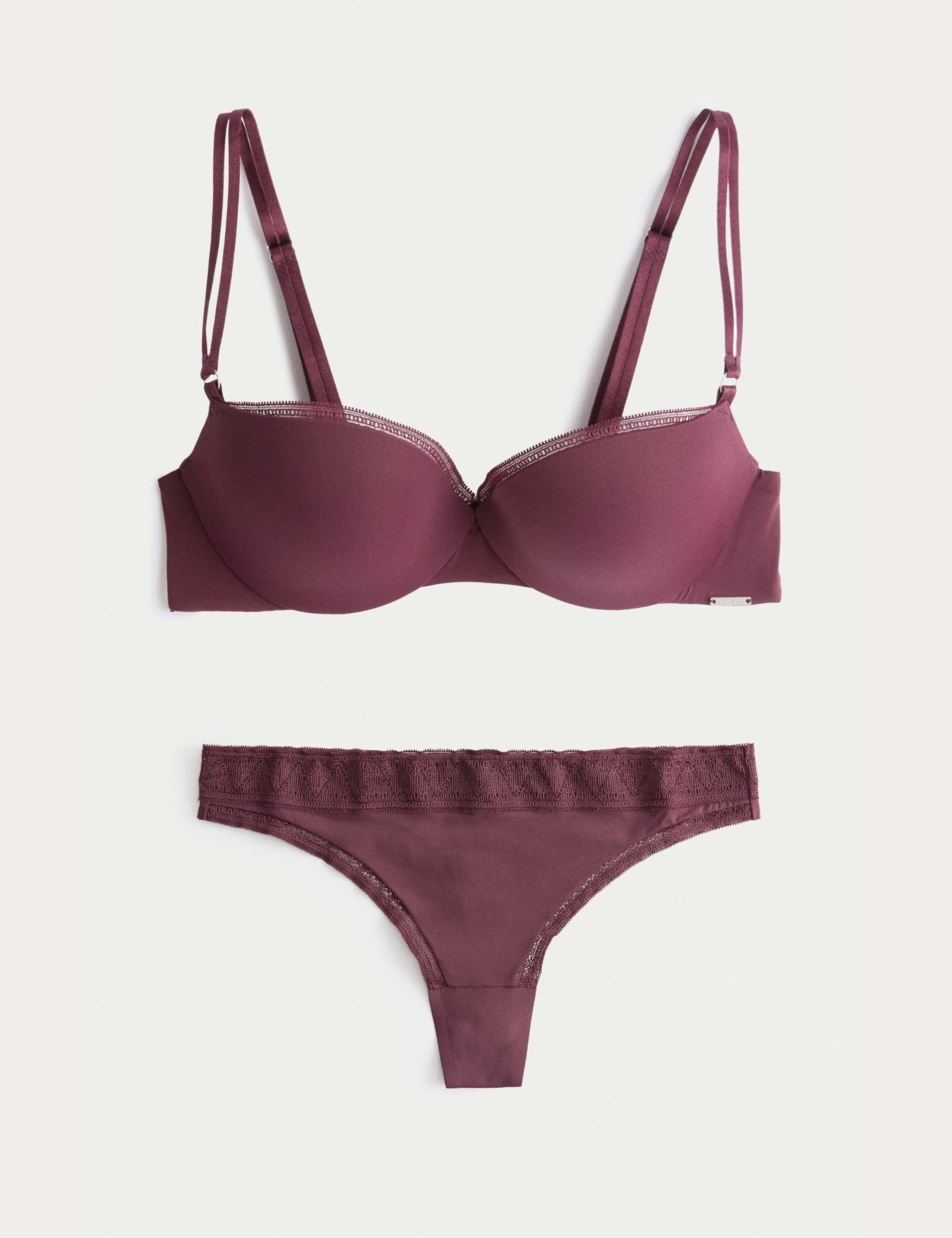 Boston Microfibre Wired Push Up Balcony Bra Set 1 of 6