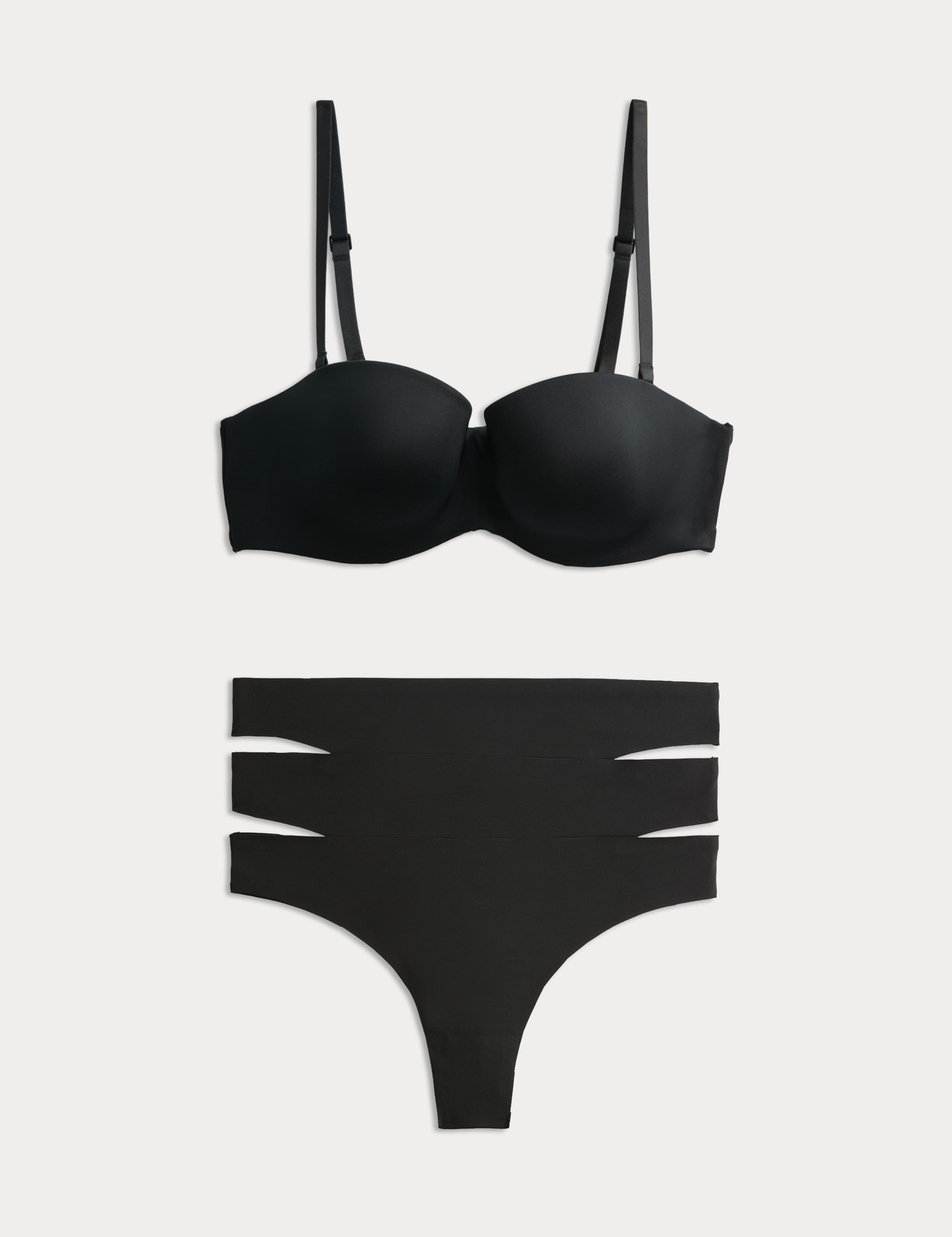 Body Invisibles™ Wired Strapless Bra Set A-E 1 of 6