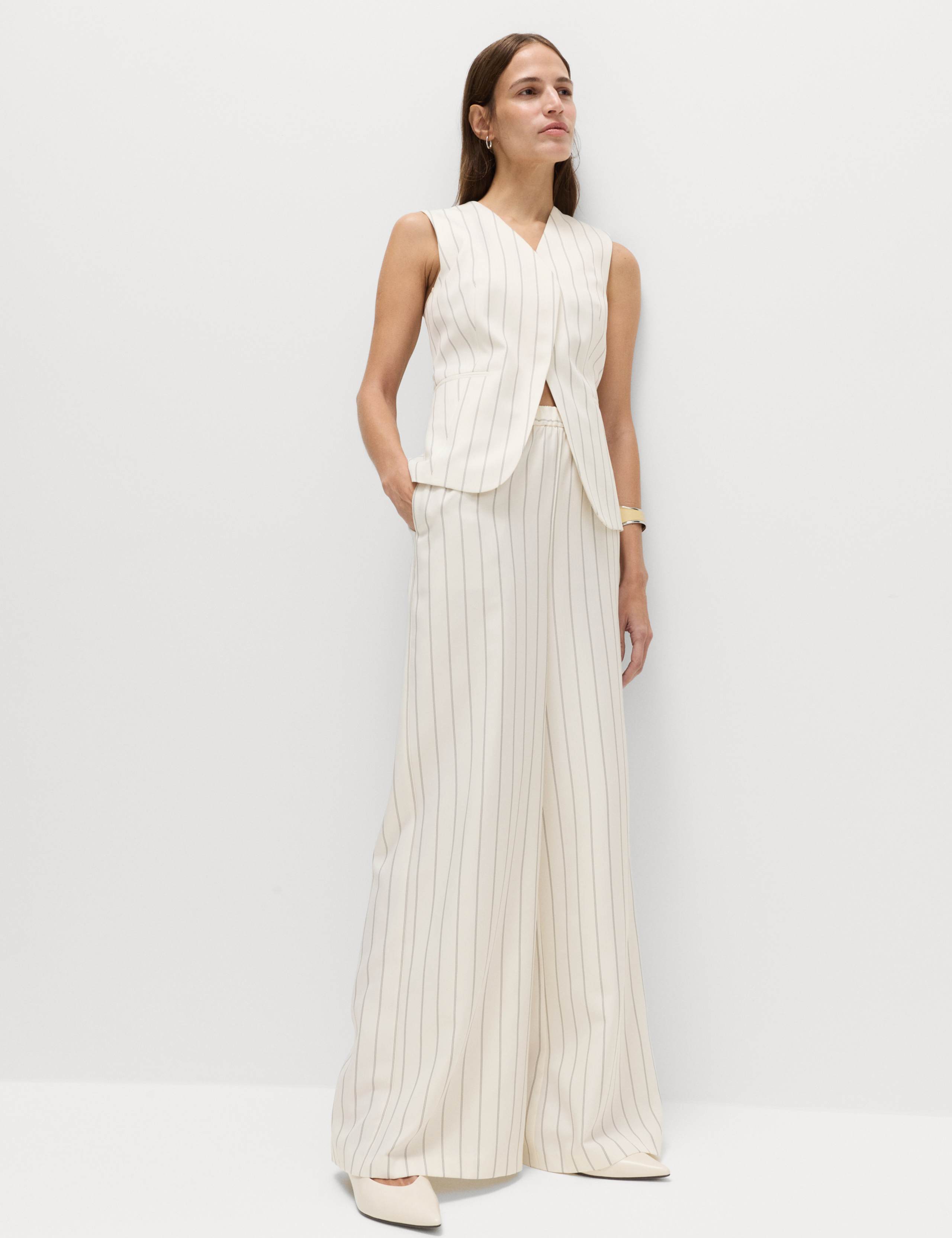 Striped Waistcoat & Trouser Set