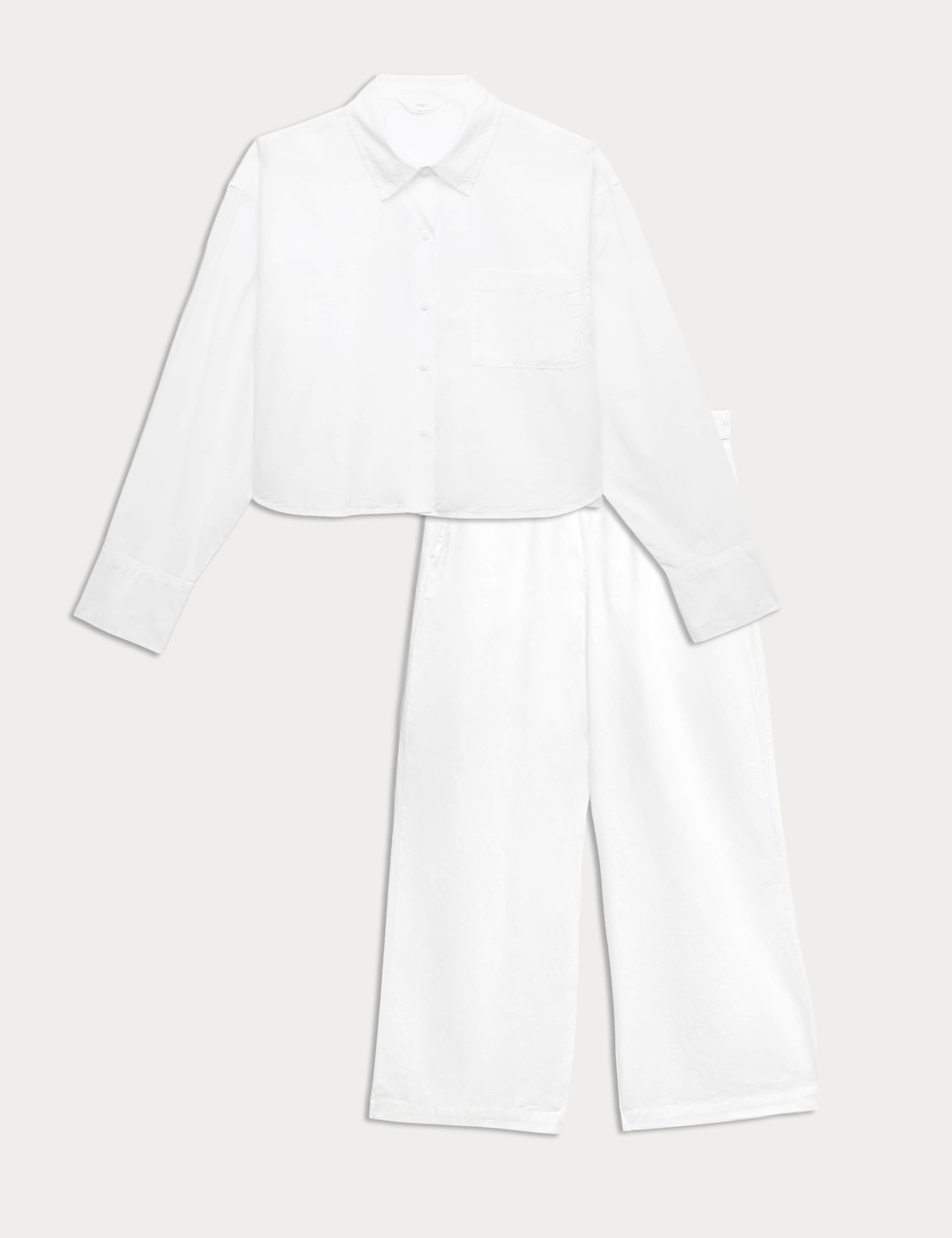 Pure Cotton Pyjama Shirt Set 1 of 6