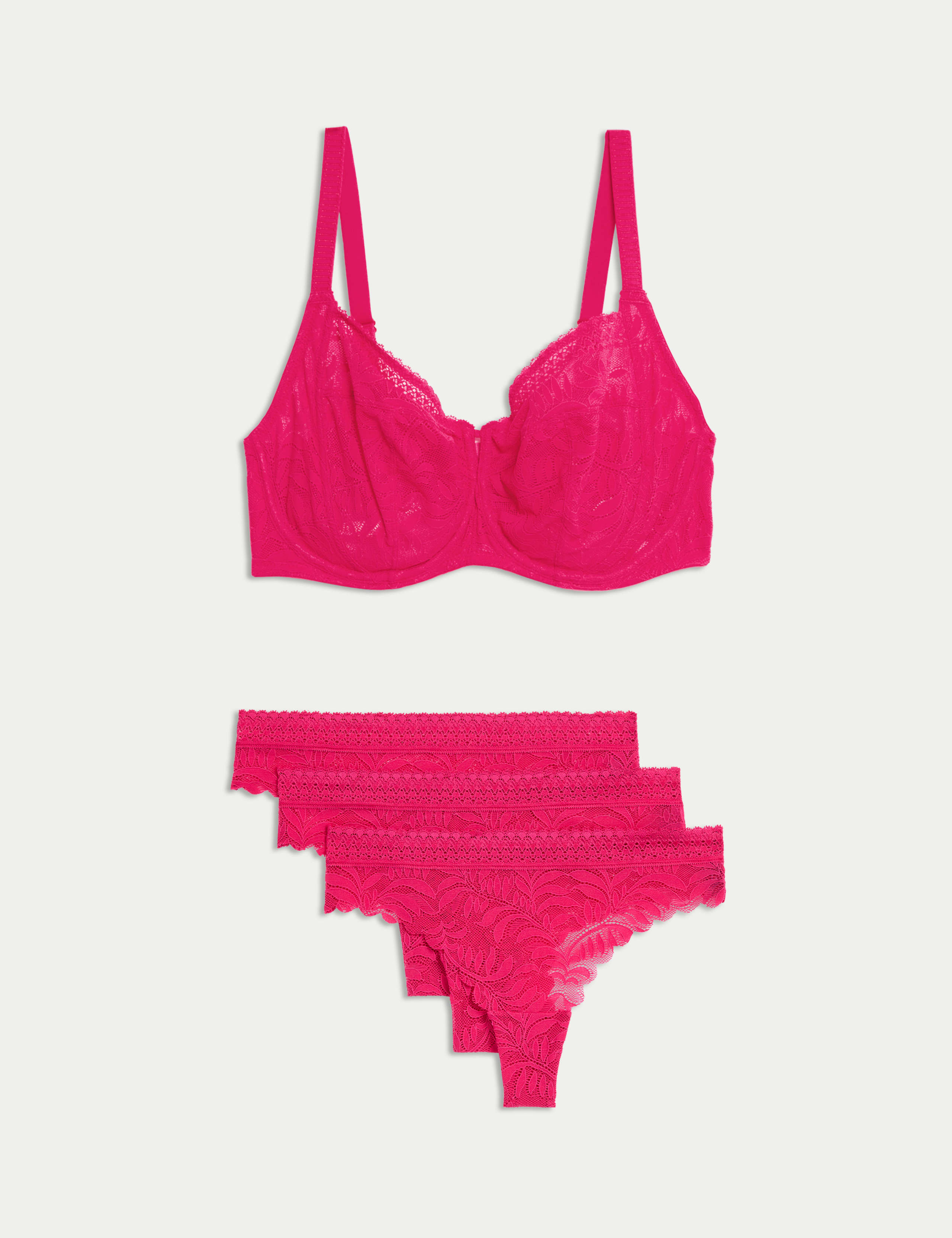 Flexifit™ Lace Wired Max Support Bra Set F-H 1 of 6