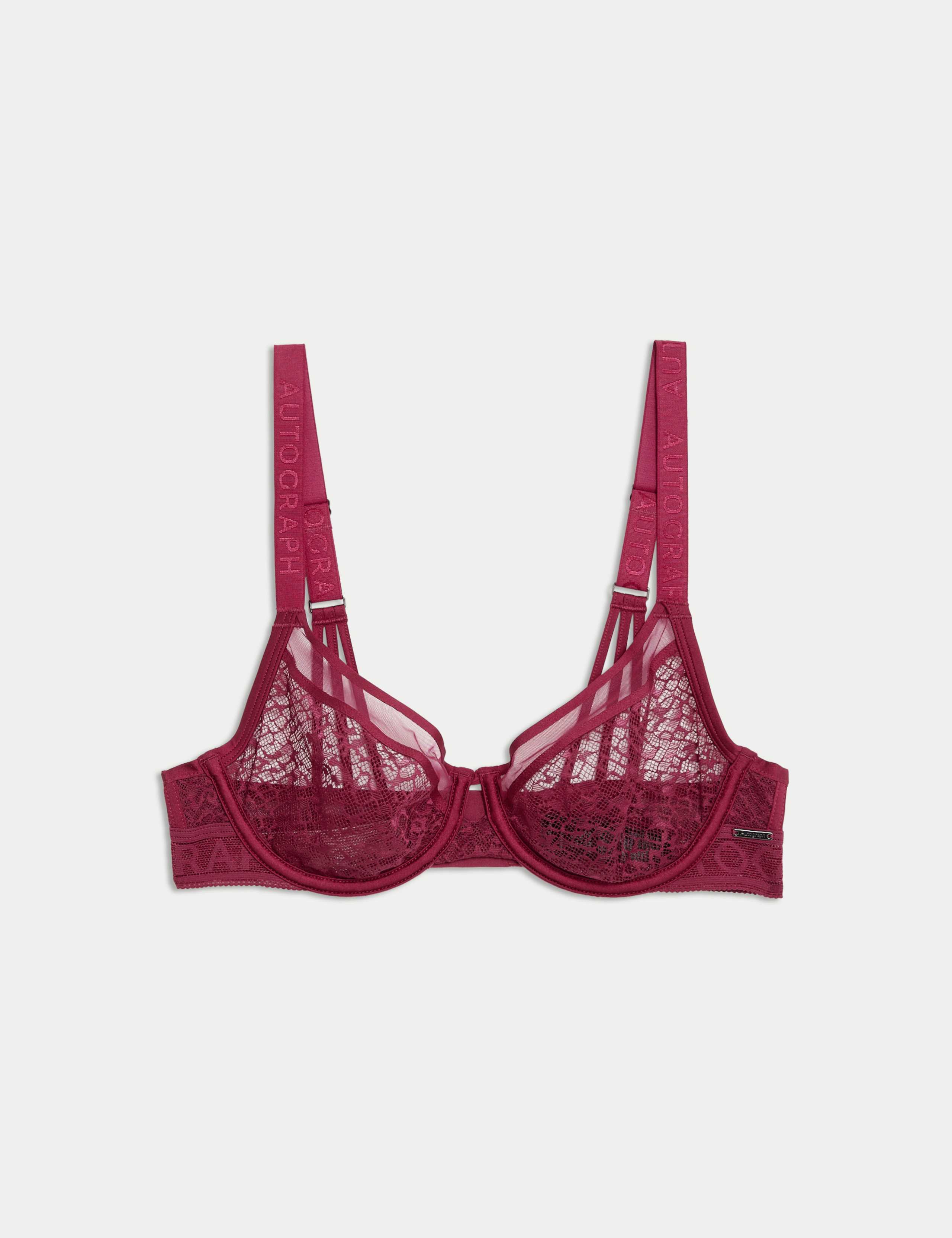 Tivoli Patterned Lace Wired Full Cup Bra Set A-E 1 of 6