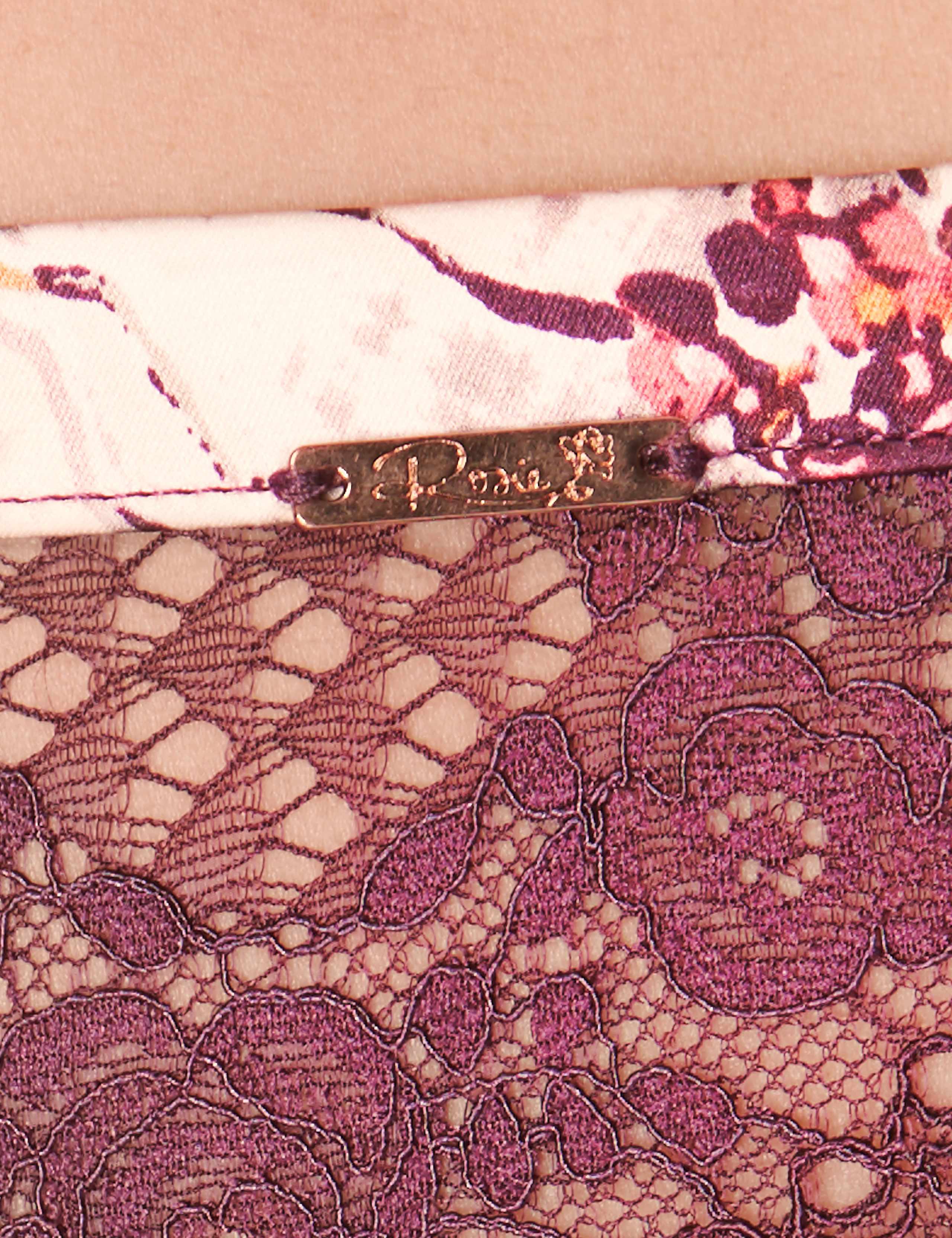 Silk & Lace Floral Print Set with Camisole 5 of 7