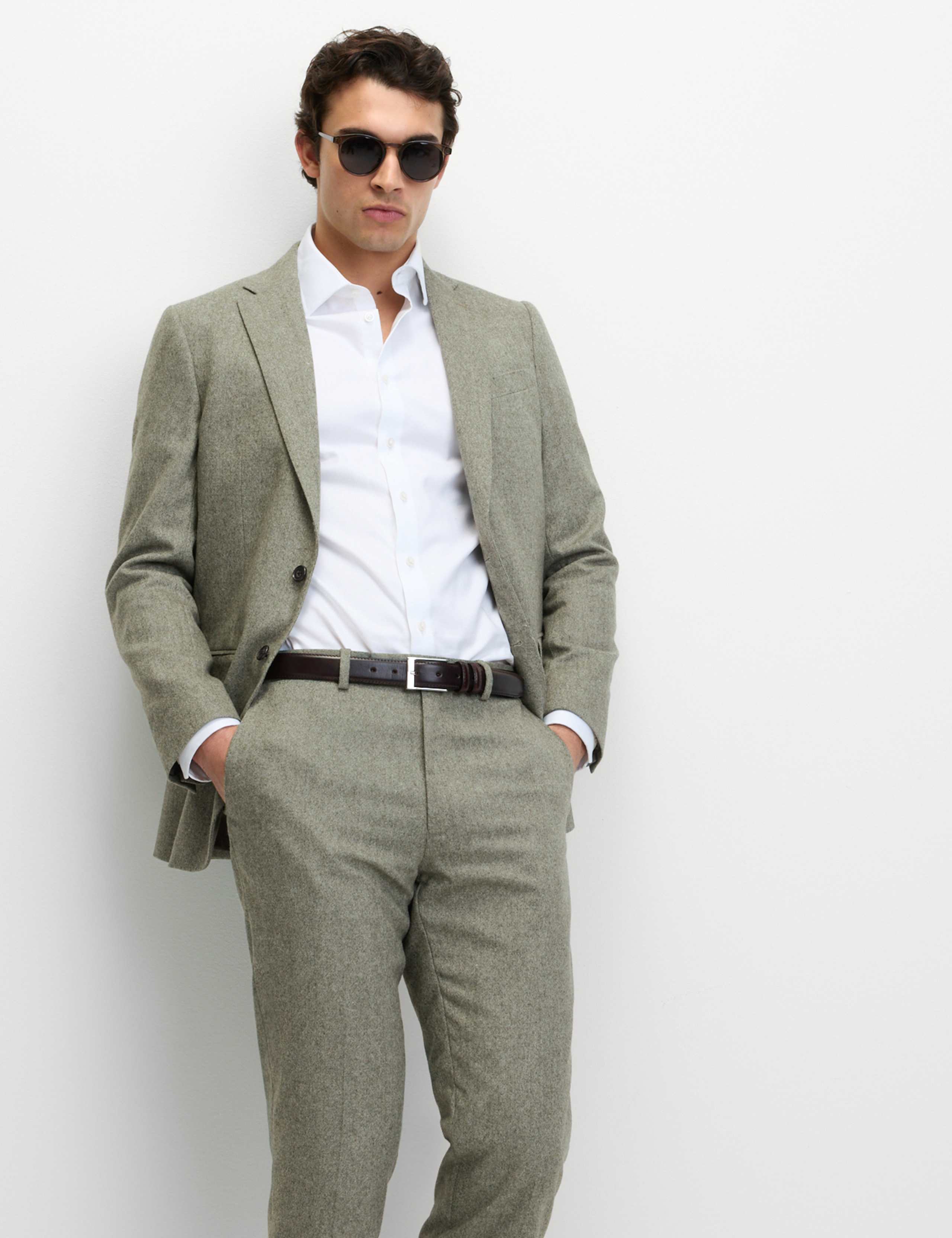 Tailored Fit Wool Rich Tweed Suit