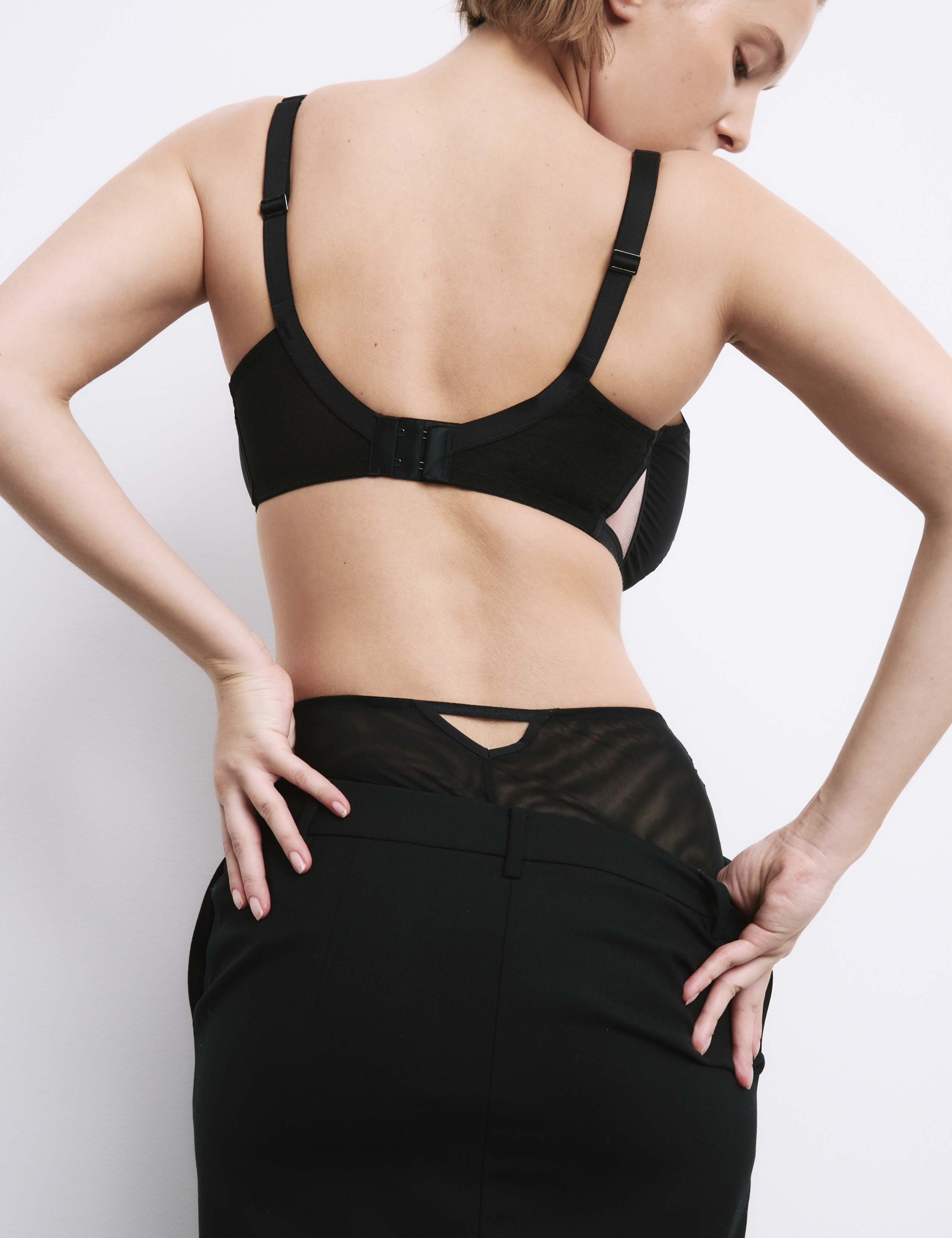 Bordeaux Embroidery Wired Minimiser Bra Set C-G 6 of 7
