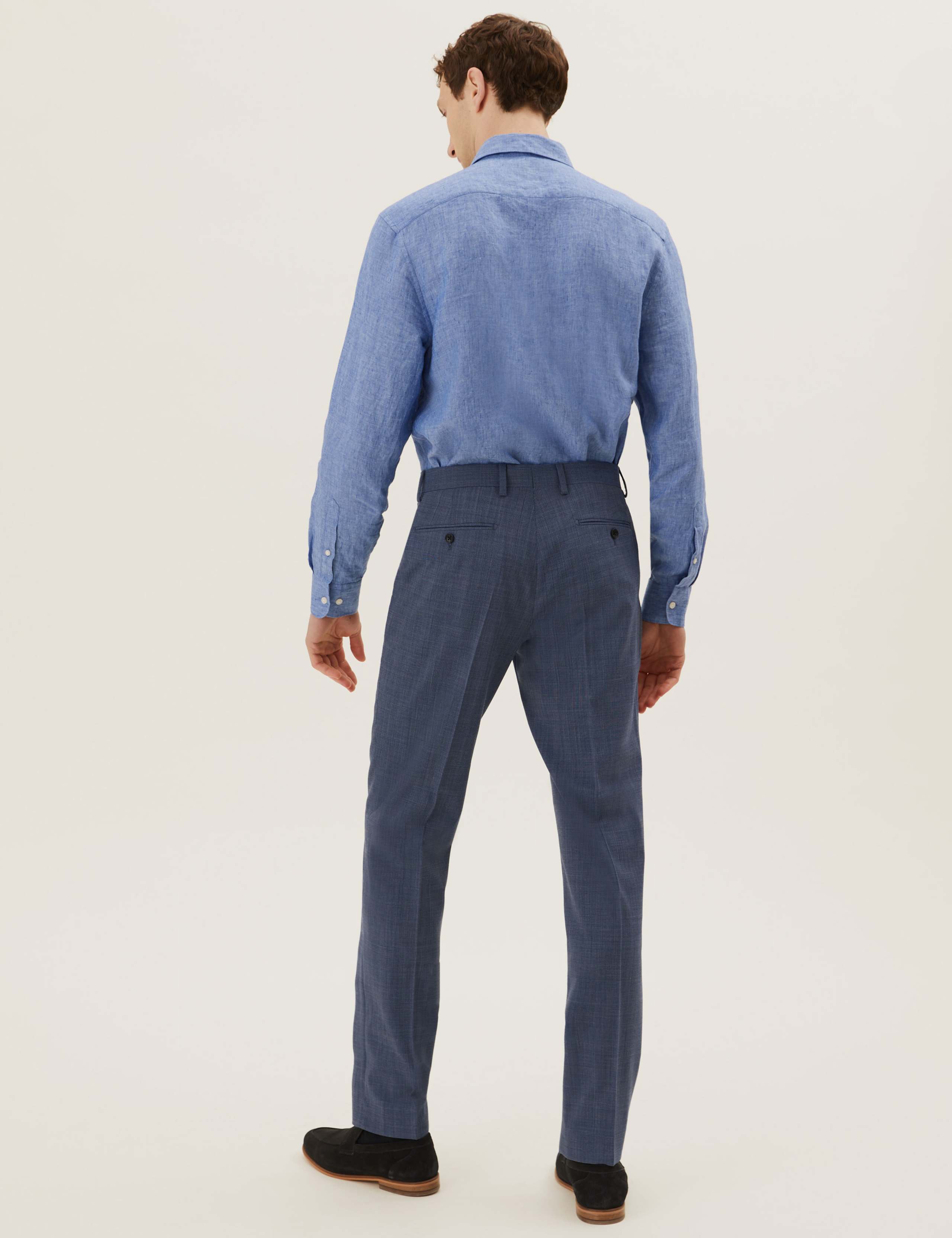 Tailored Fit Wool Rich Check Suit 5 of 6