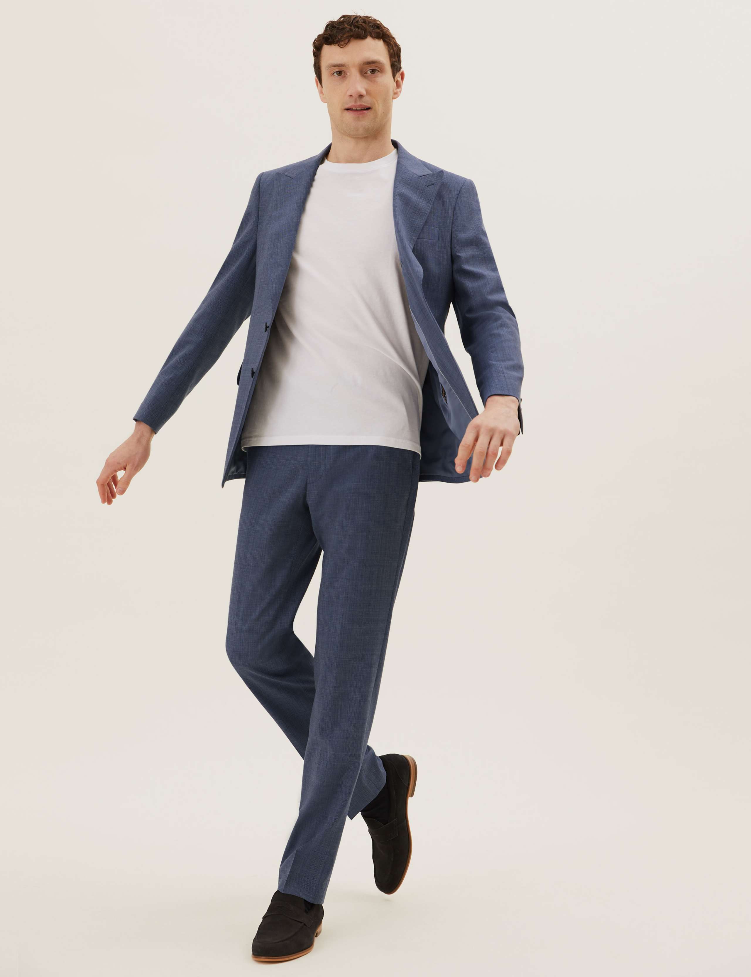 Tailored Fit Wool Rich Check Suit 6 of 6