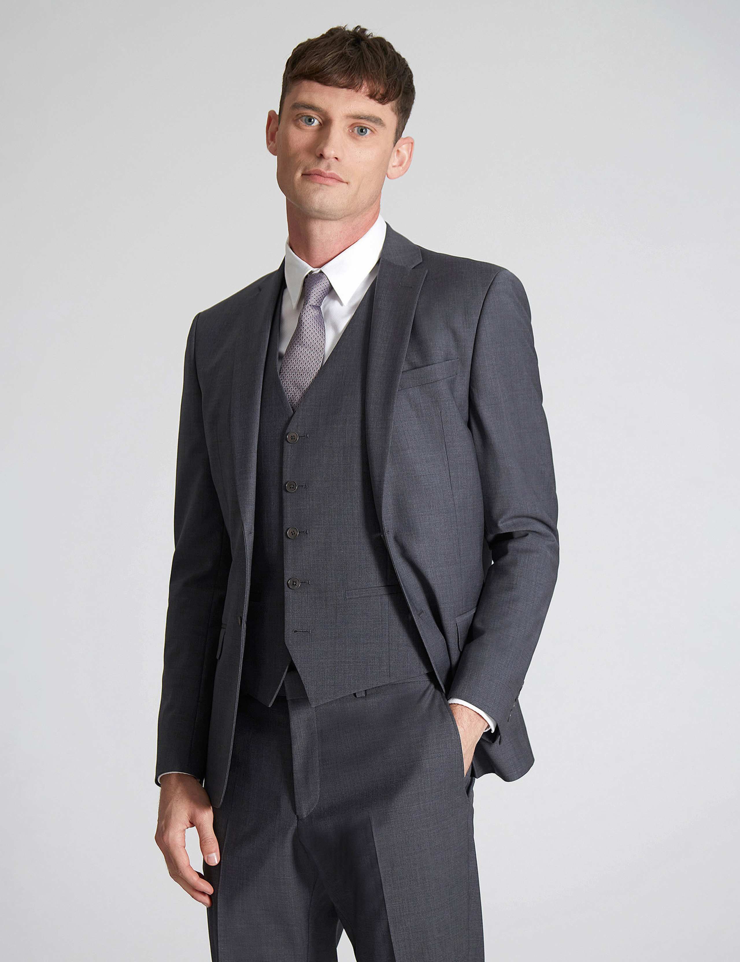 Slim Fit Wool Rich Suit 1 of 7