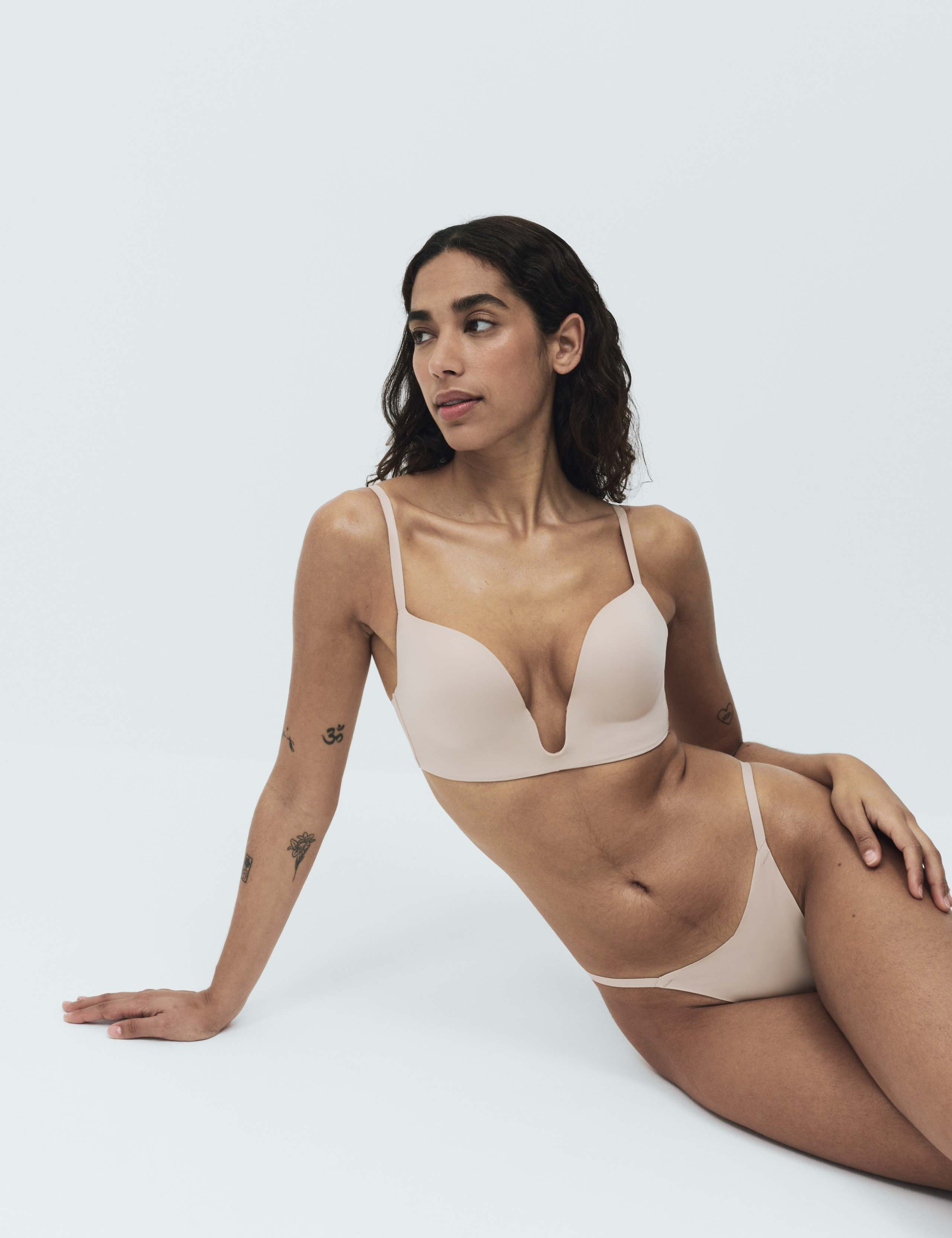 Body Invisibles Wired Push Up Plunge Bra Set A-E