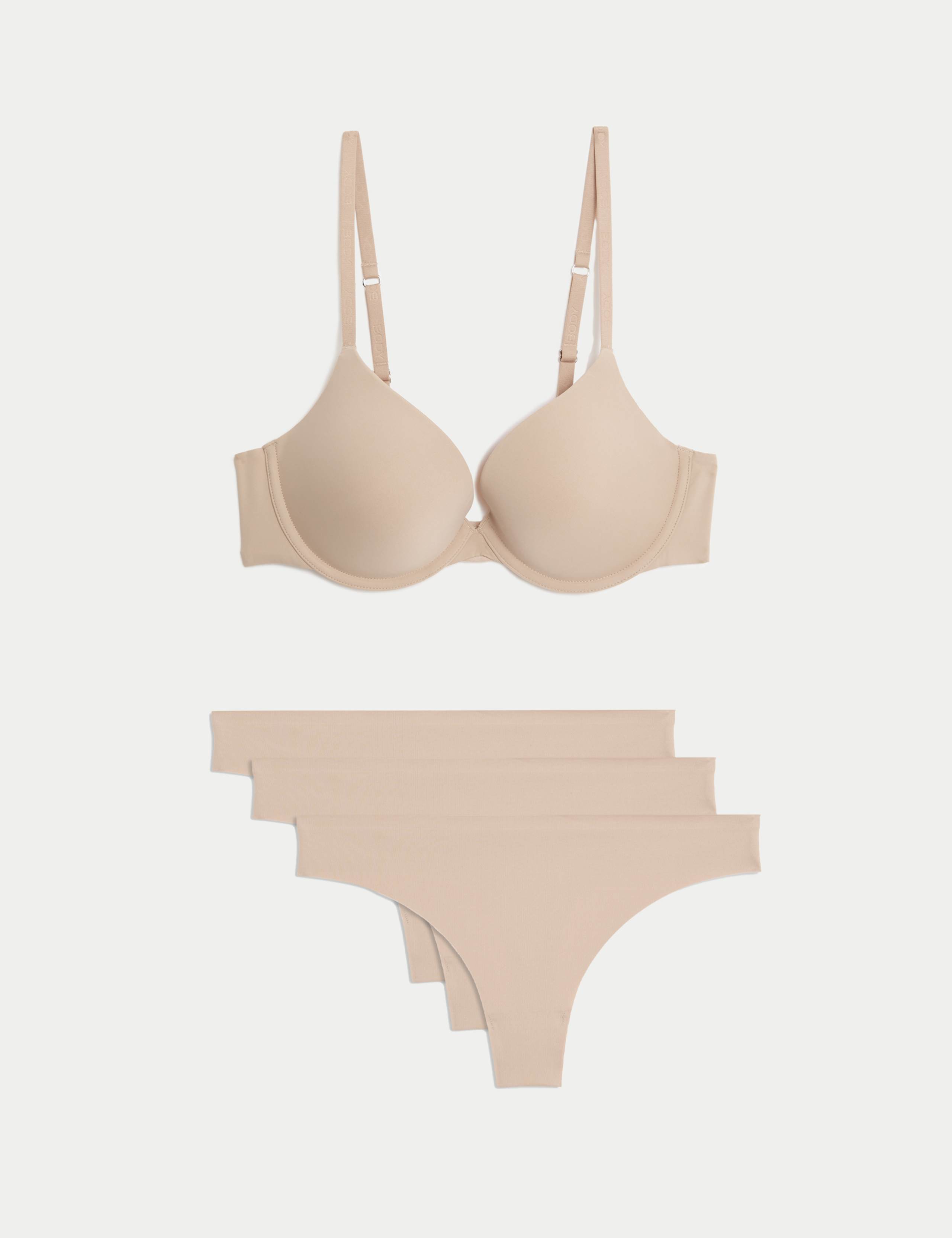Flexifit™ Wired Push-Up Plunge Bra Set A-E 1 of 7