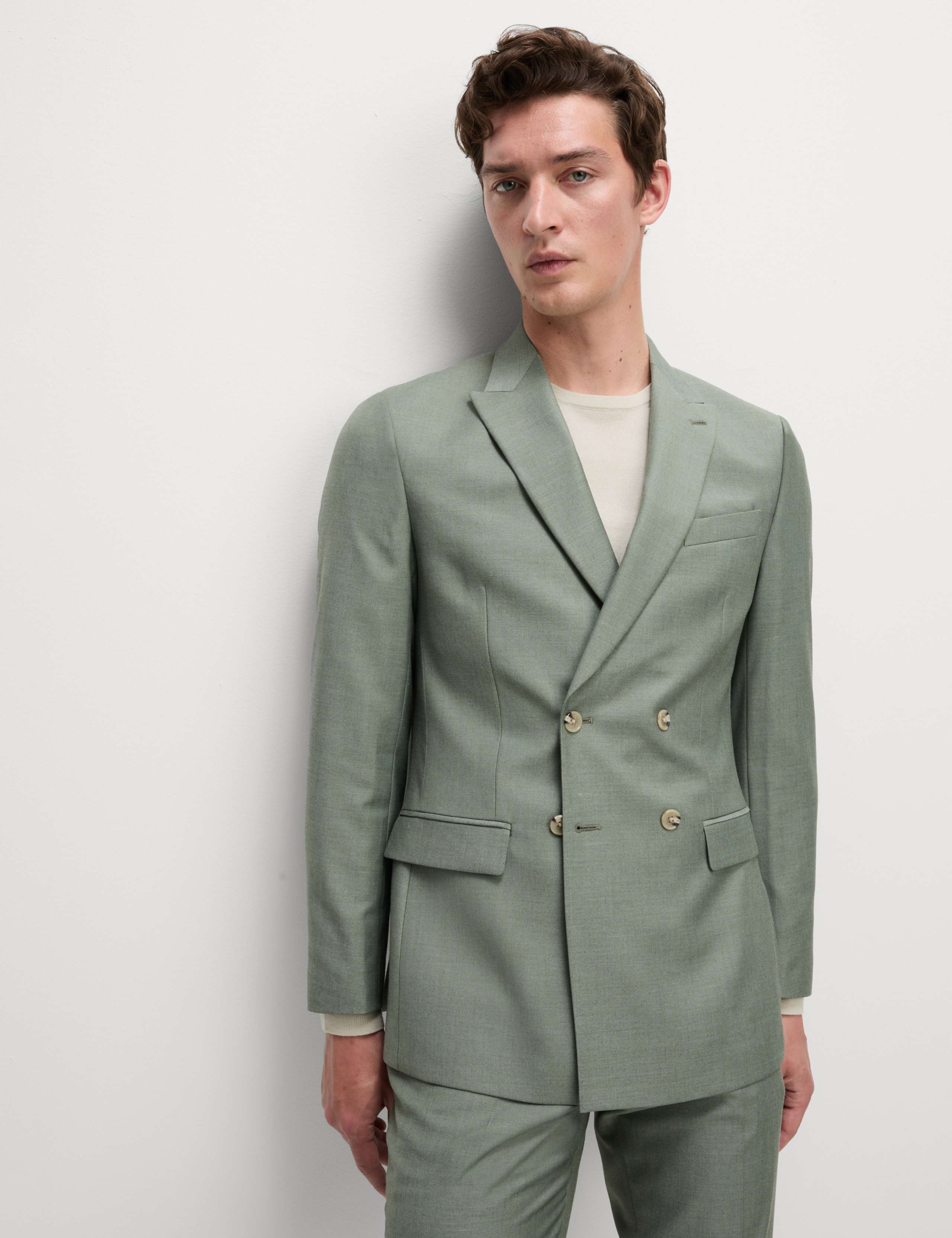 Slim Fit Double Breasted Suit 1 of 6