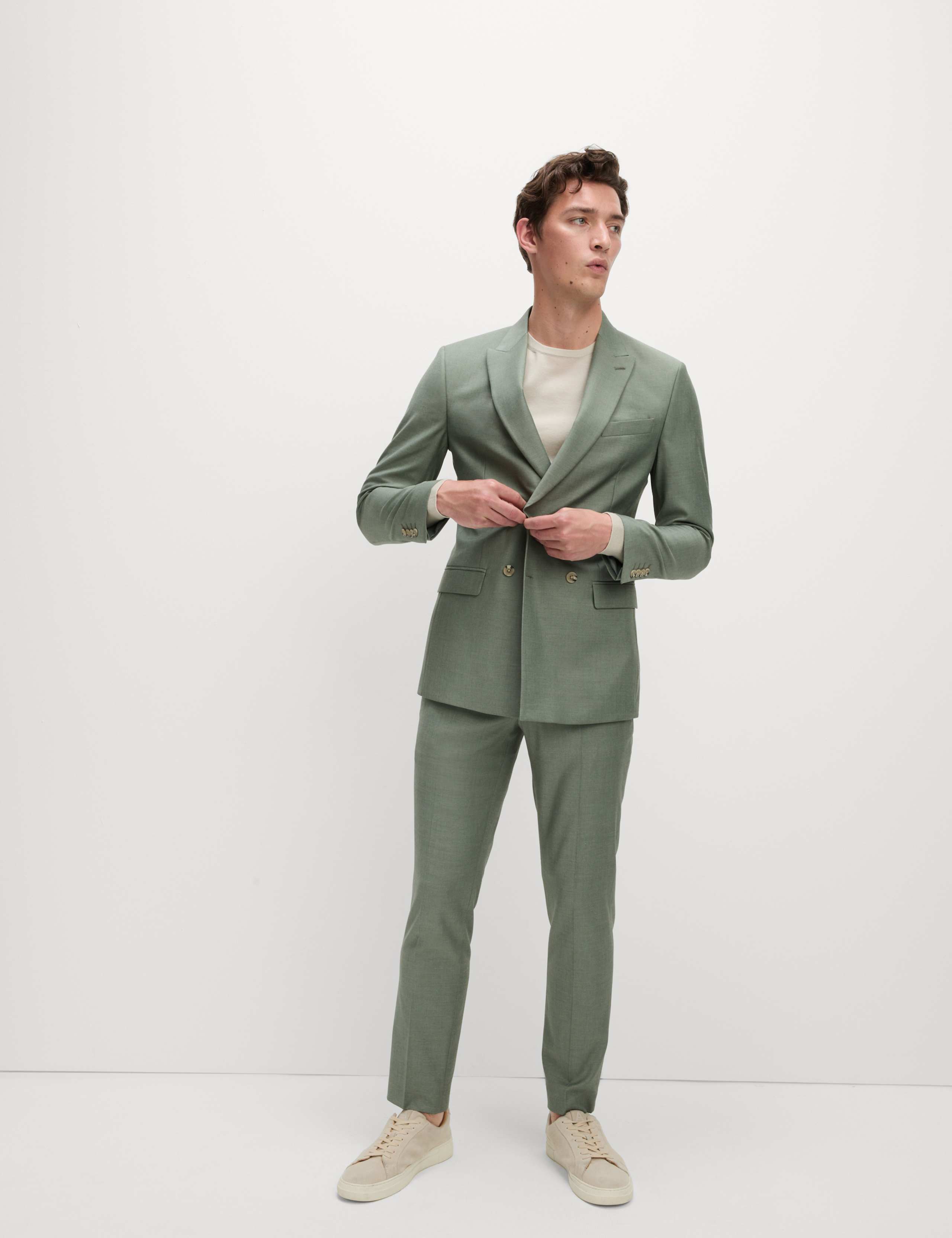 Slim Fit Double Breasted Suit 2 of 6
