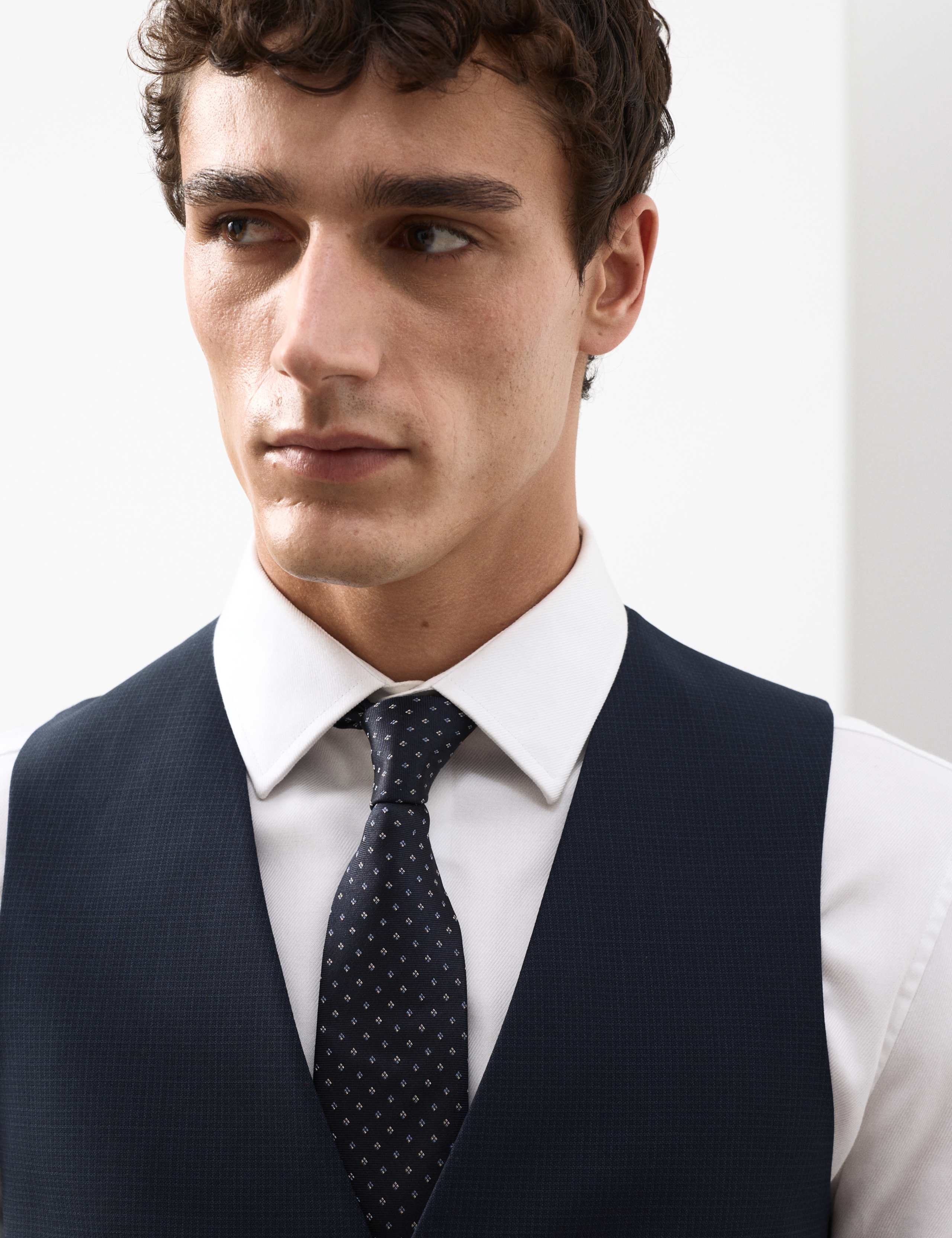 Tailored Fit Pure Wool Check Suit 6 of 6