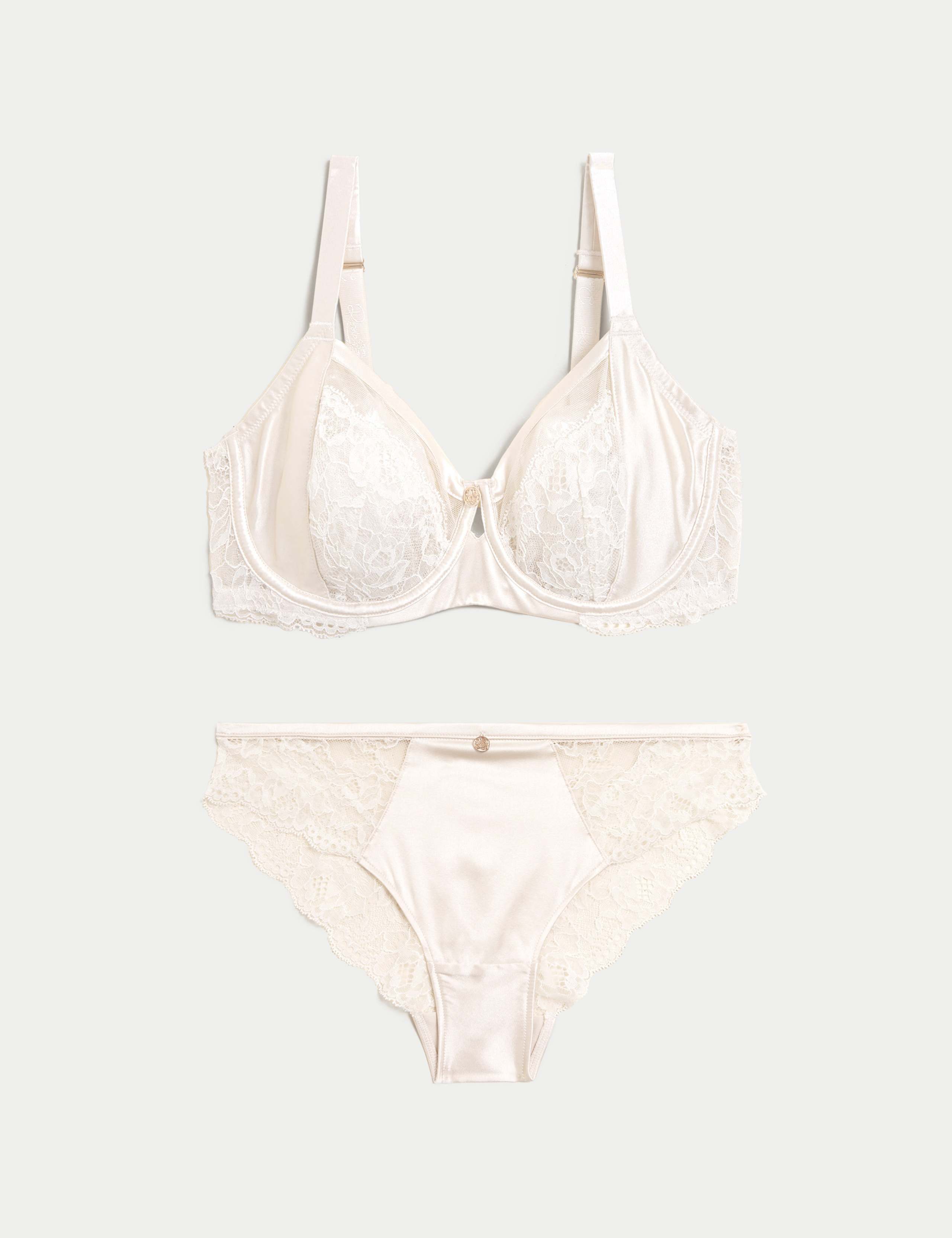 Silk & Lace Minimiser Bra Set C-G 1 of 5