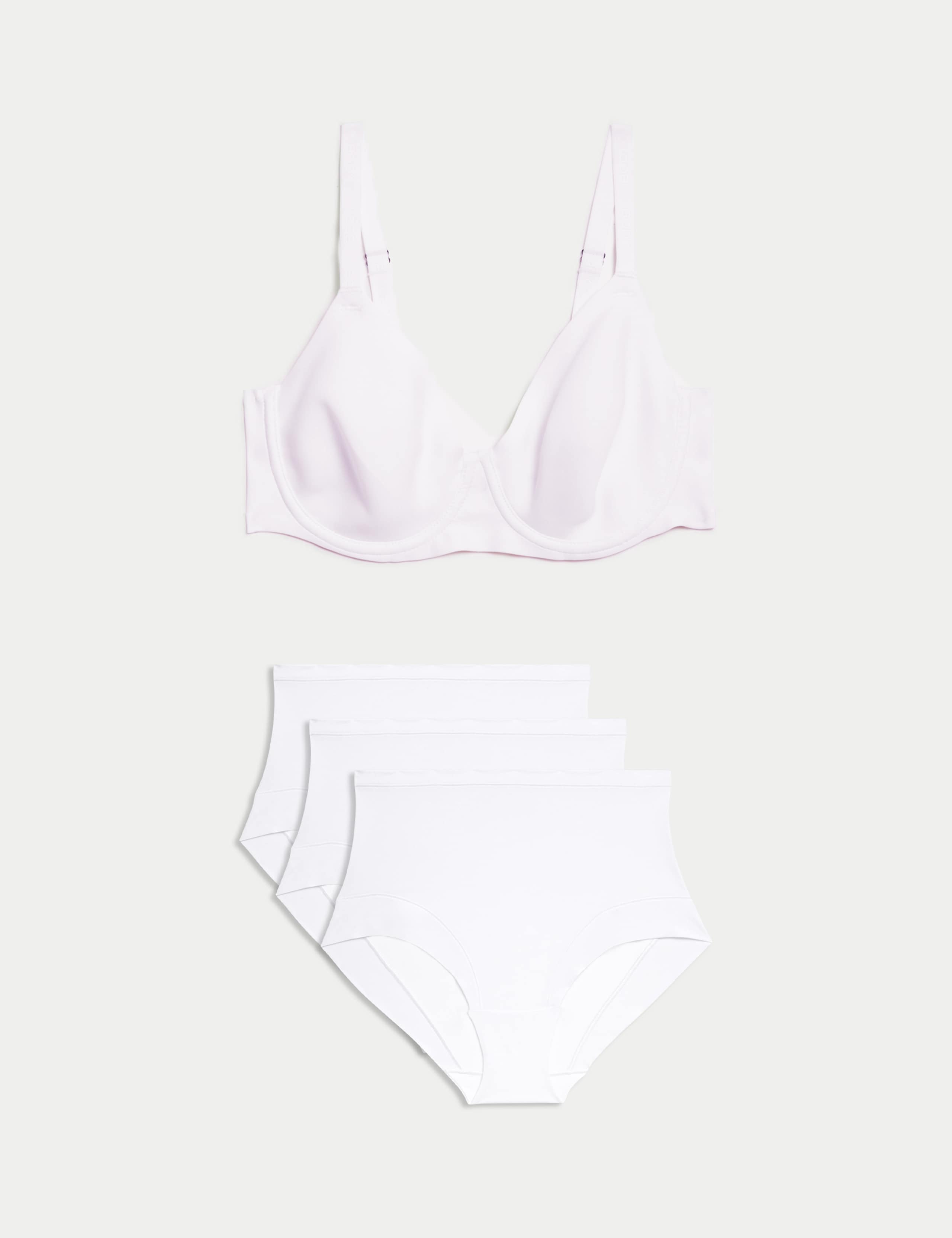 Flexifit™ Invisible Wired Full-cup Bra Set A-E 1 of 6