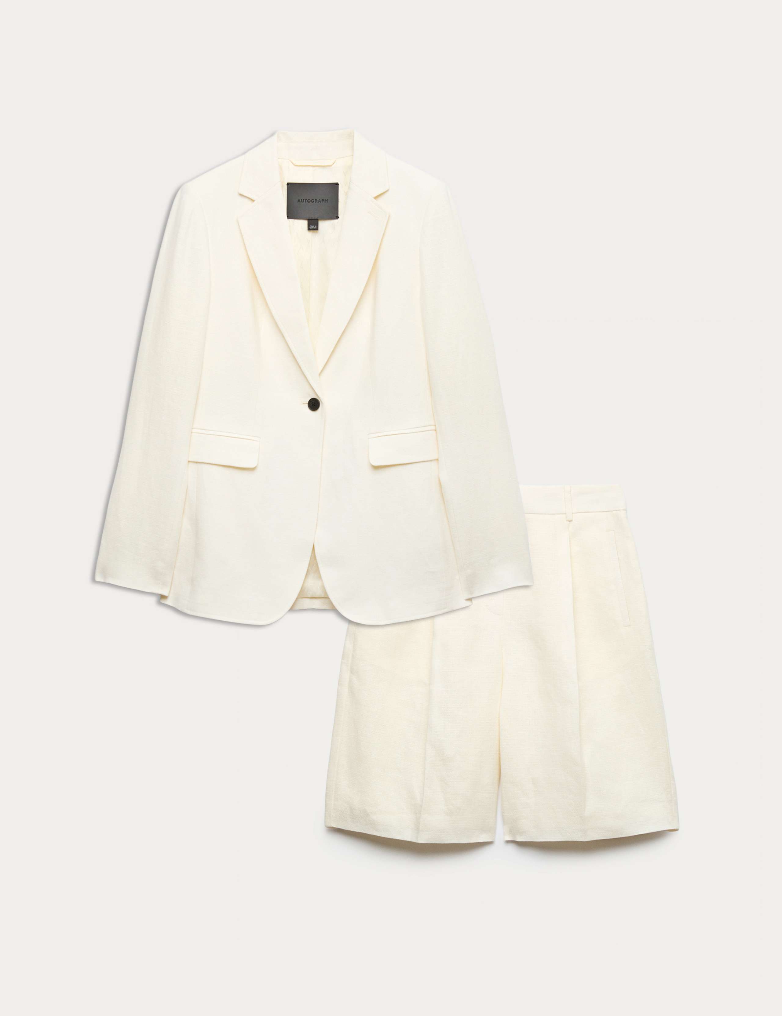 Linen Blazer & Short Set 1 of 6