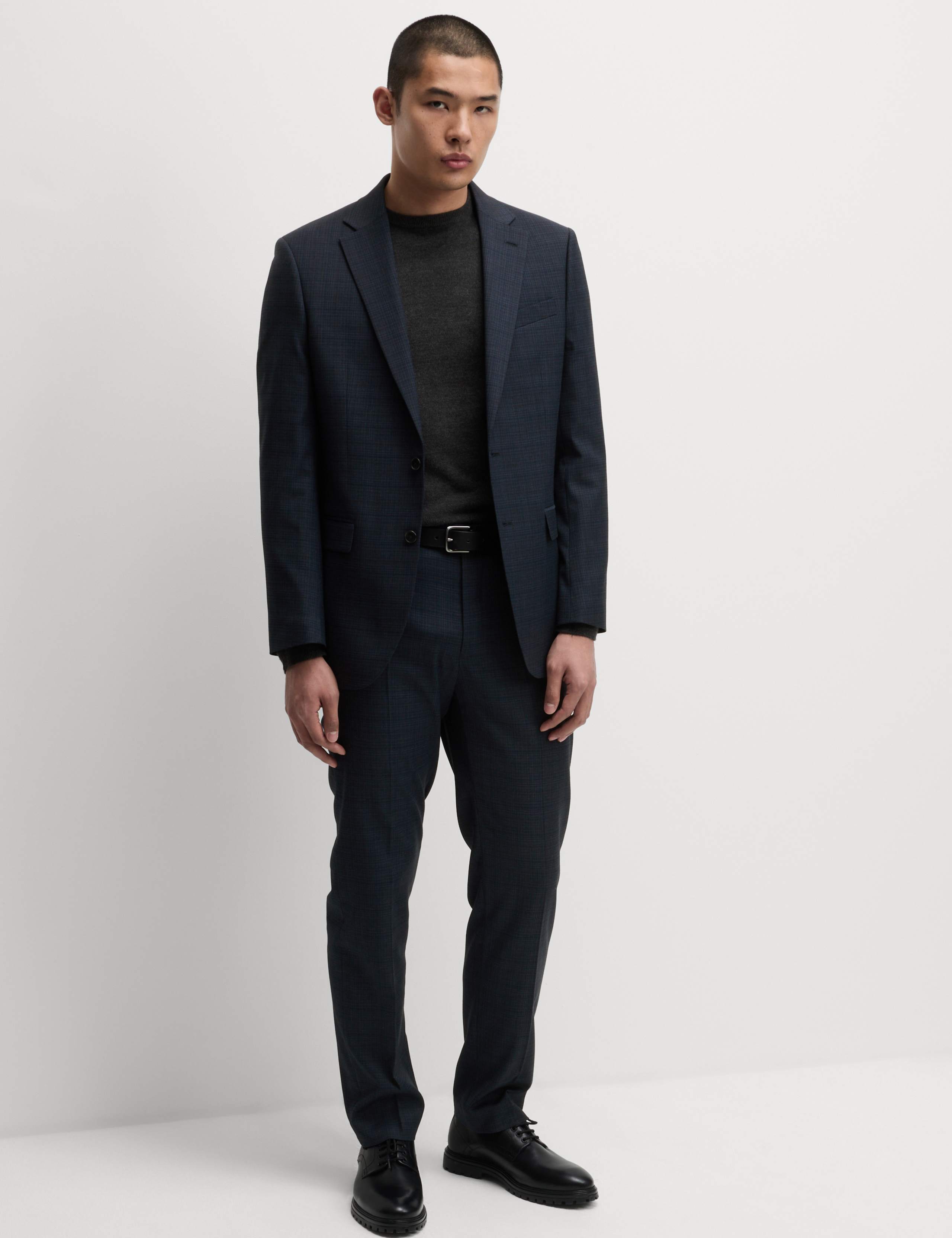 Regular Fit Shadow Check Suit