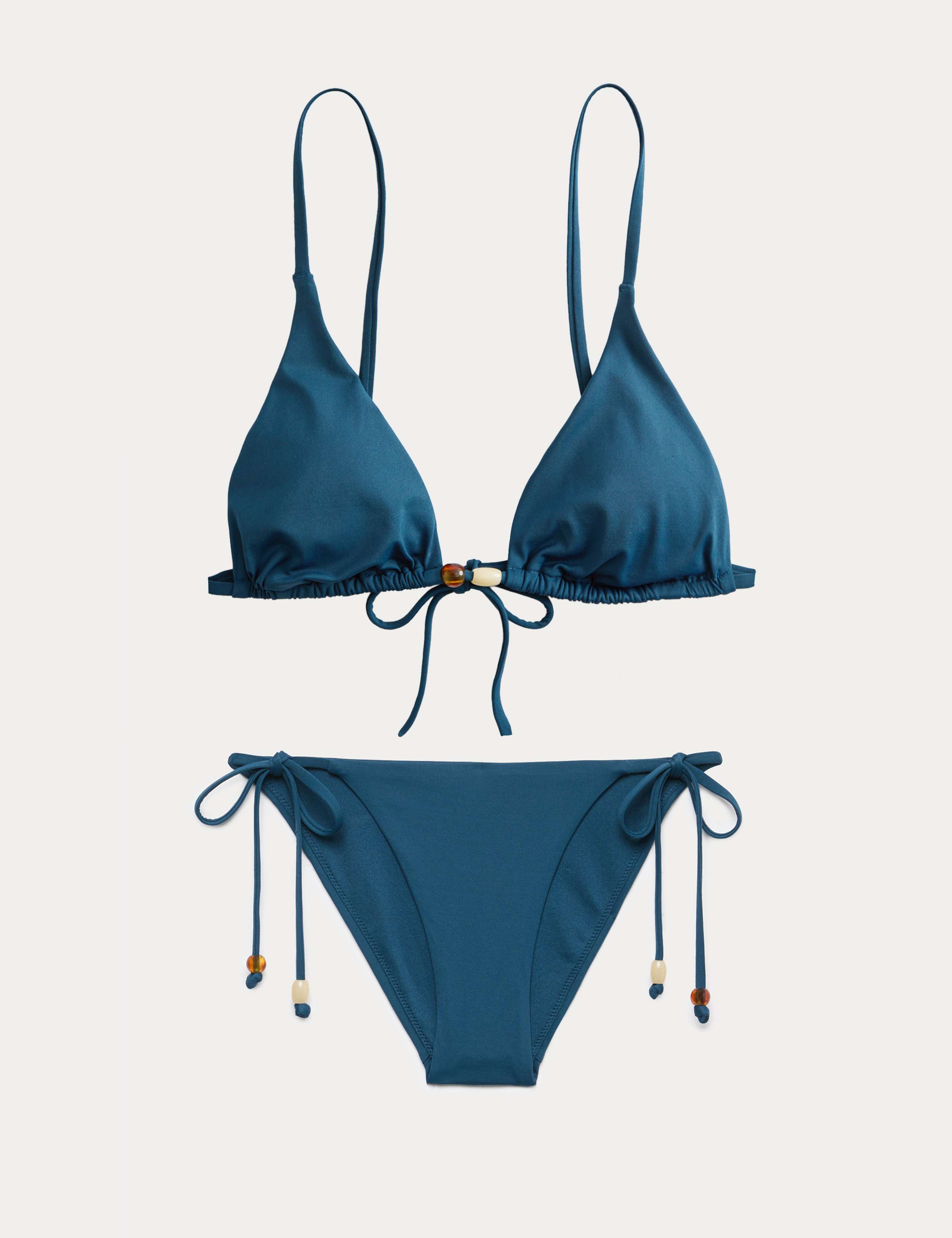 Bead Detail Triangle Bikini Set 1 of 6