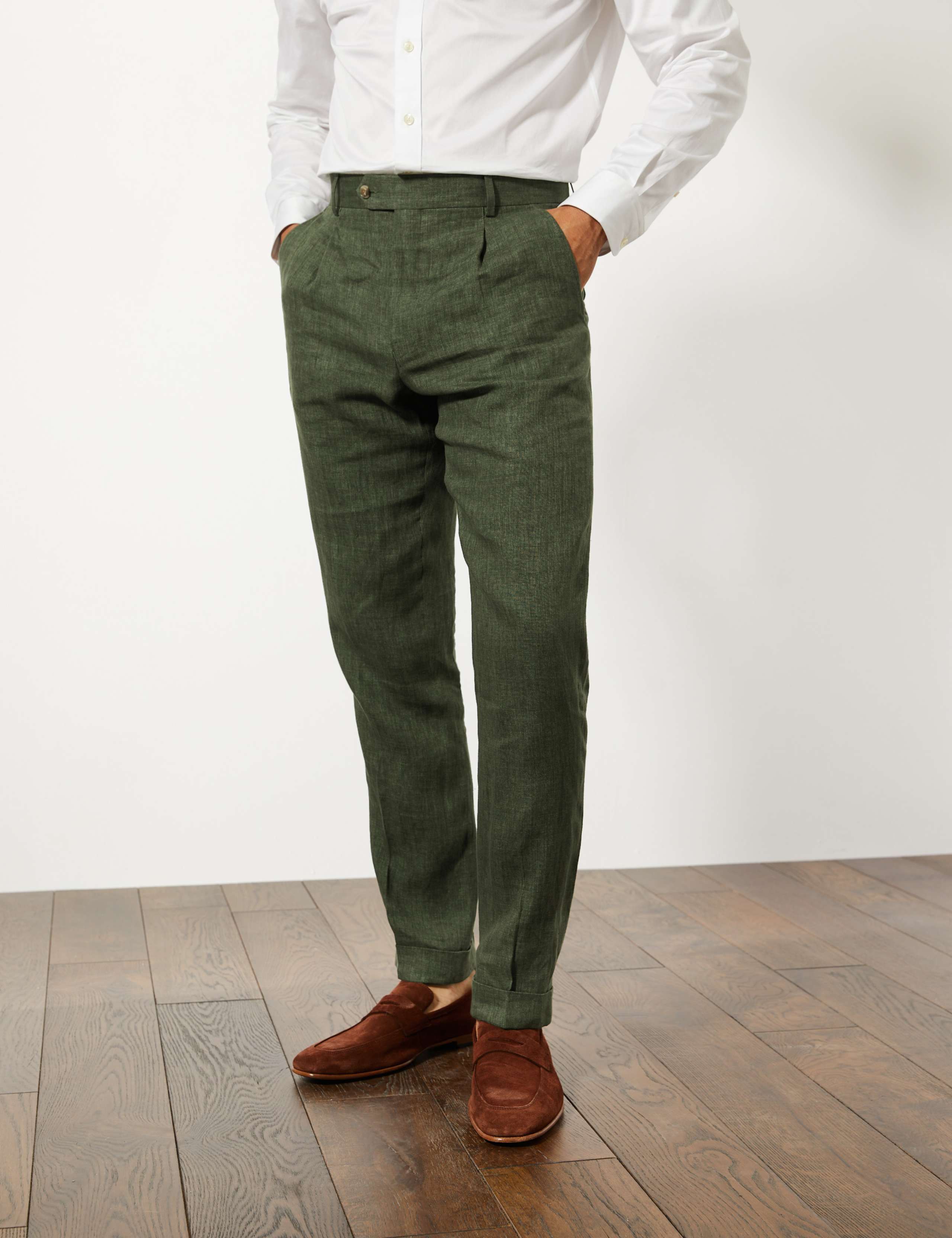 Tailored Fit Pure Linen 2 Piece Suit 6 of 7