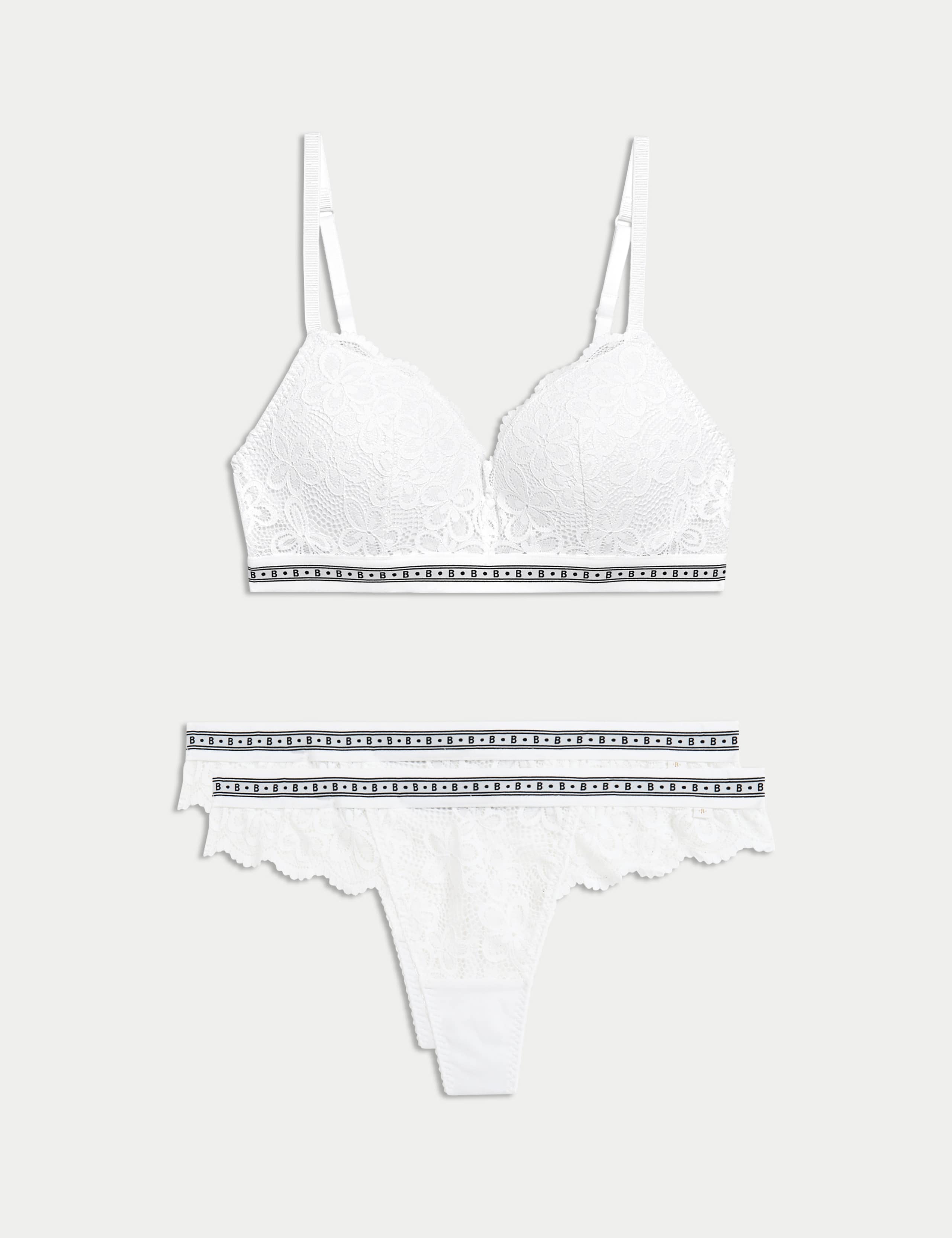 Cleo Lace Non Wired Push Up Bra Set A-E 1 of 6