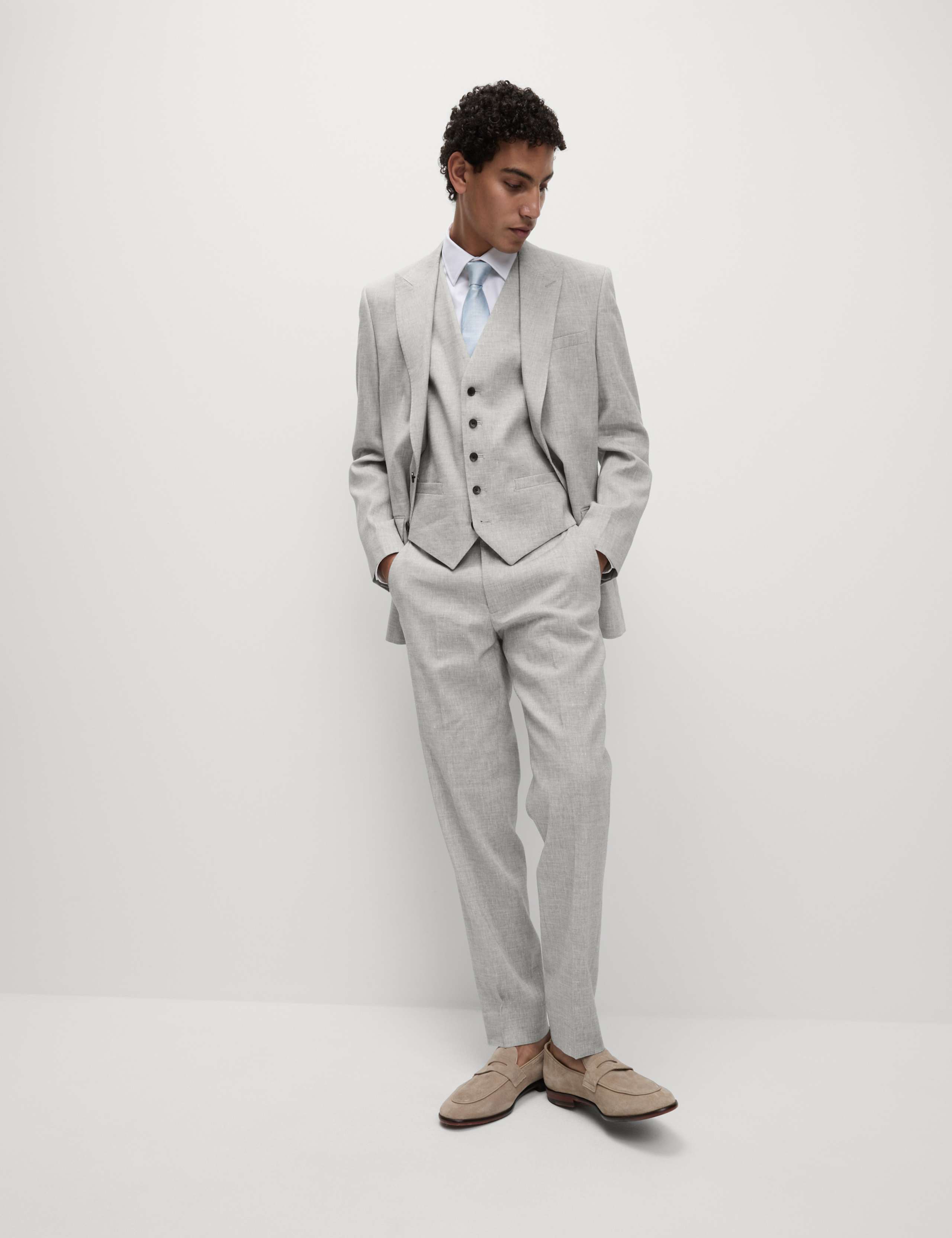 Tailored Fit Italian Performance Linen Suit 5 of 6