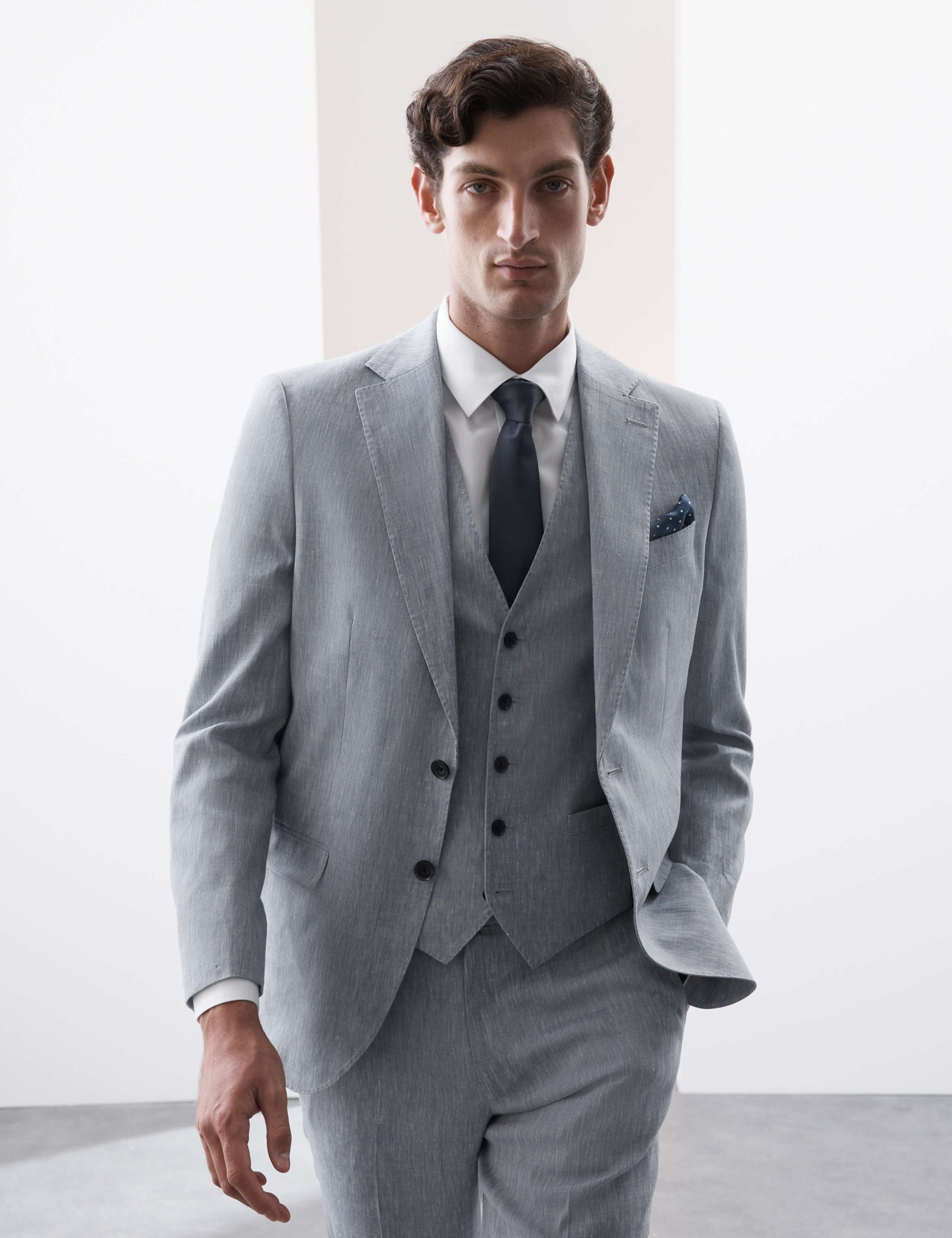 Tailored Fit Italian Performance Linen Blend Suit 1 of 6