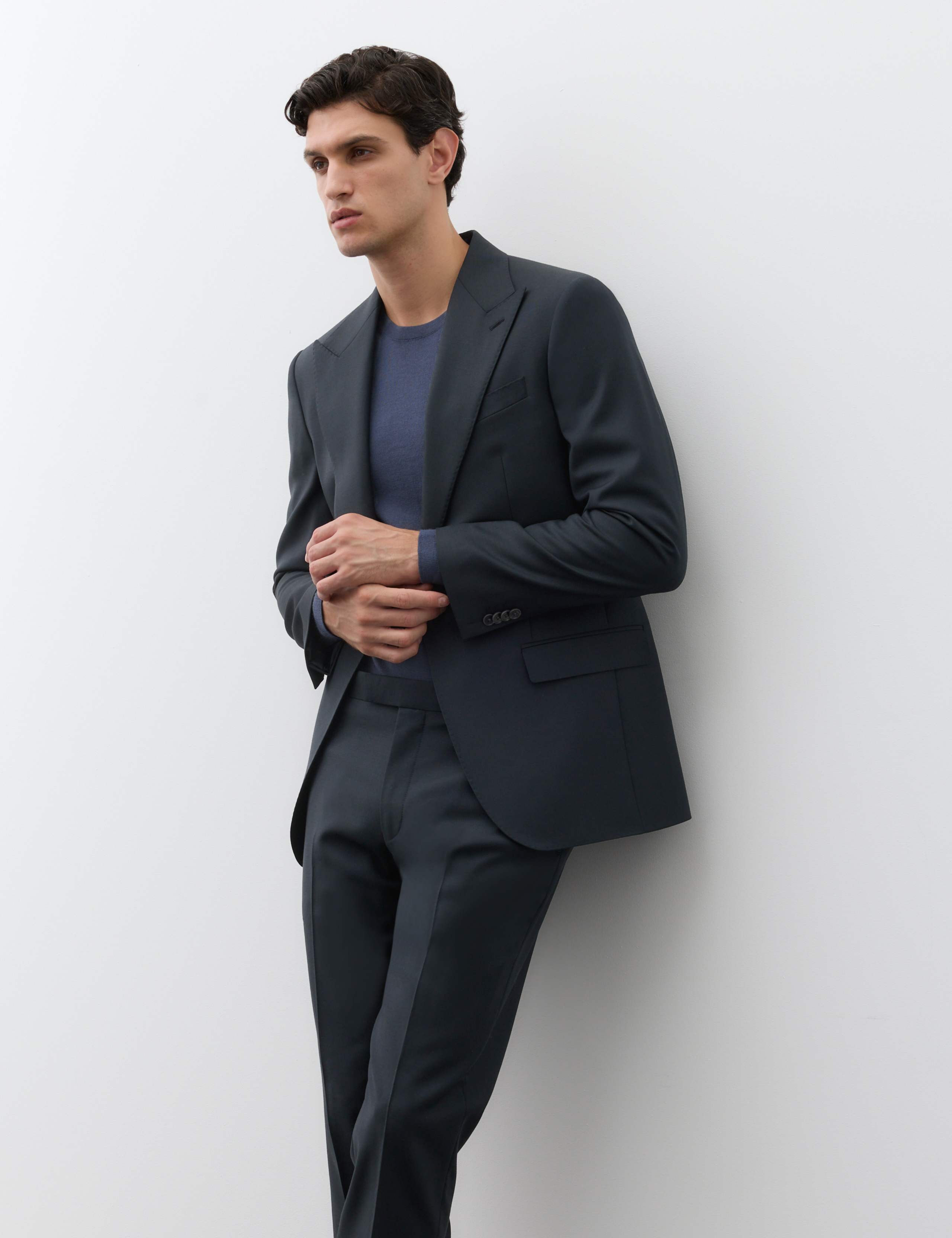 Tailored Fit Wool Rich Suit