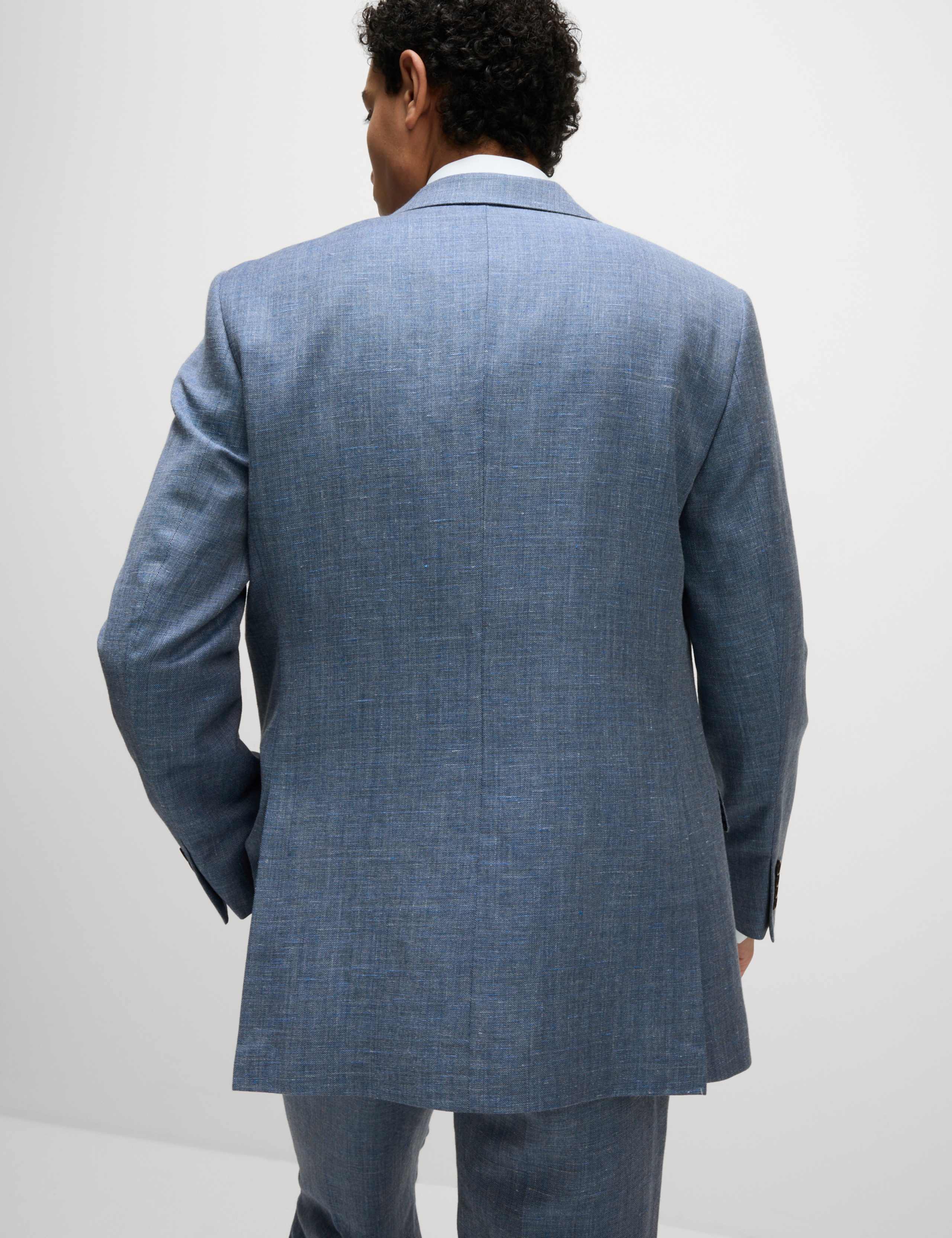 Regular Fit Wool Rich Linen Blend Suit 2 of 6