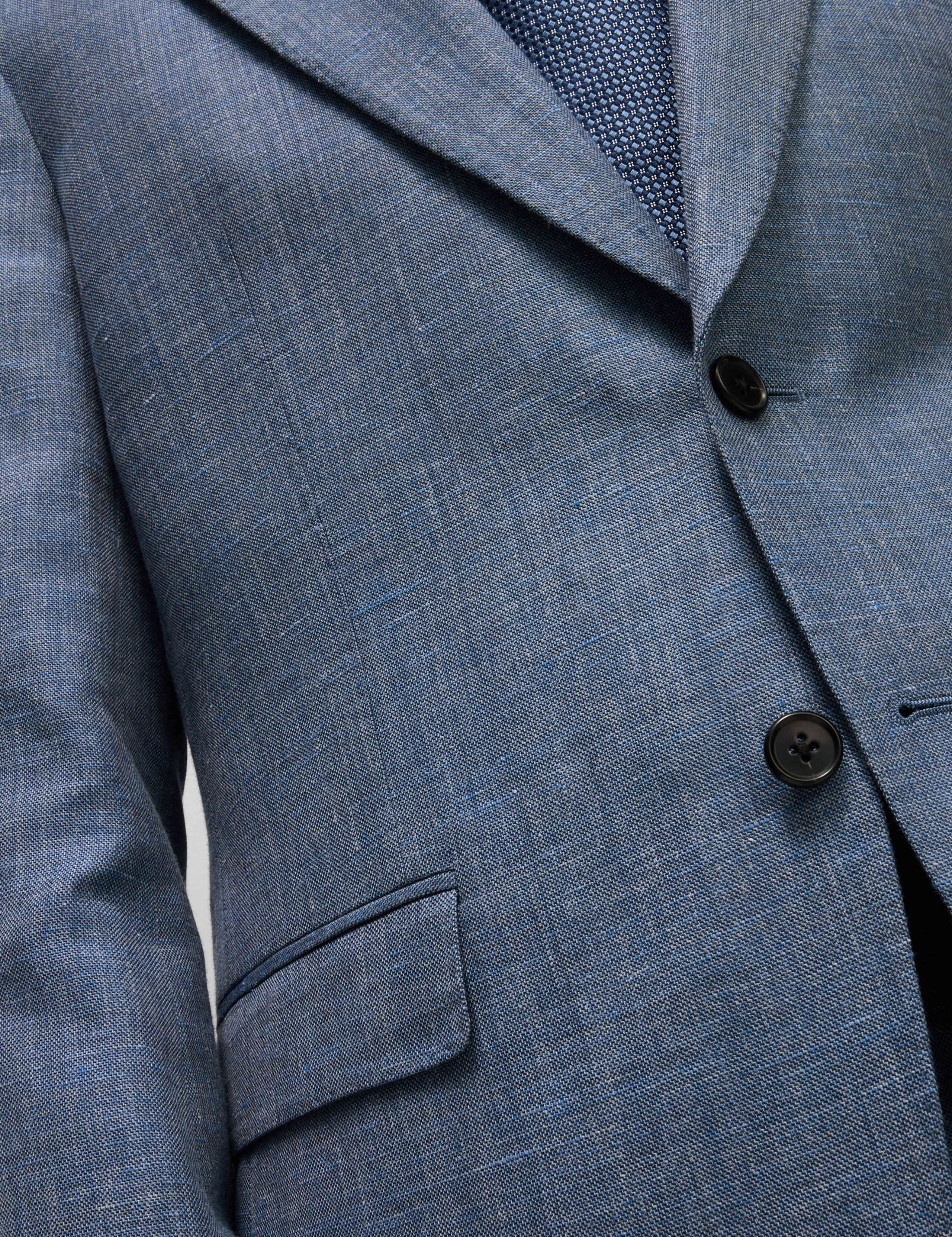 Regular Fit Wool Rich Linen Blend Suit 6 of 6