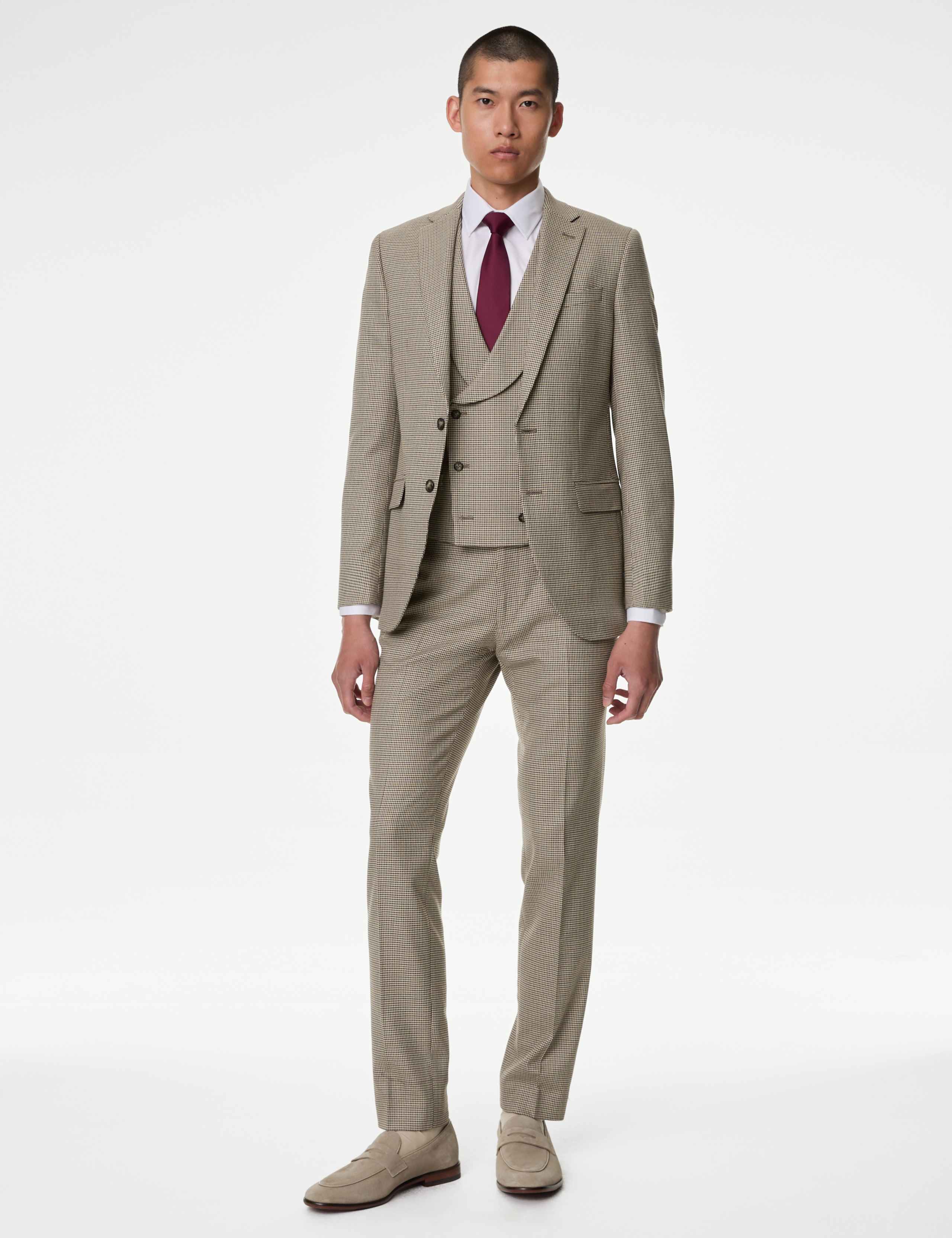 Slim Fit Puppytooth Stretch Suit 3 of 6