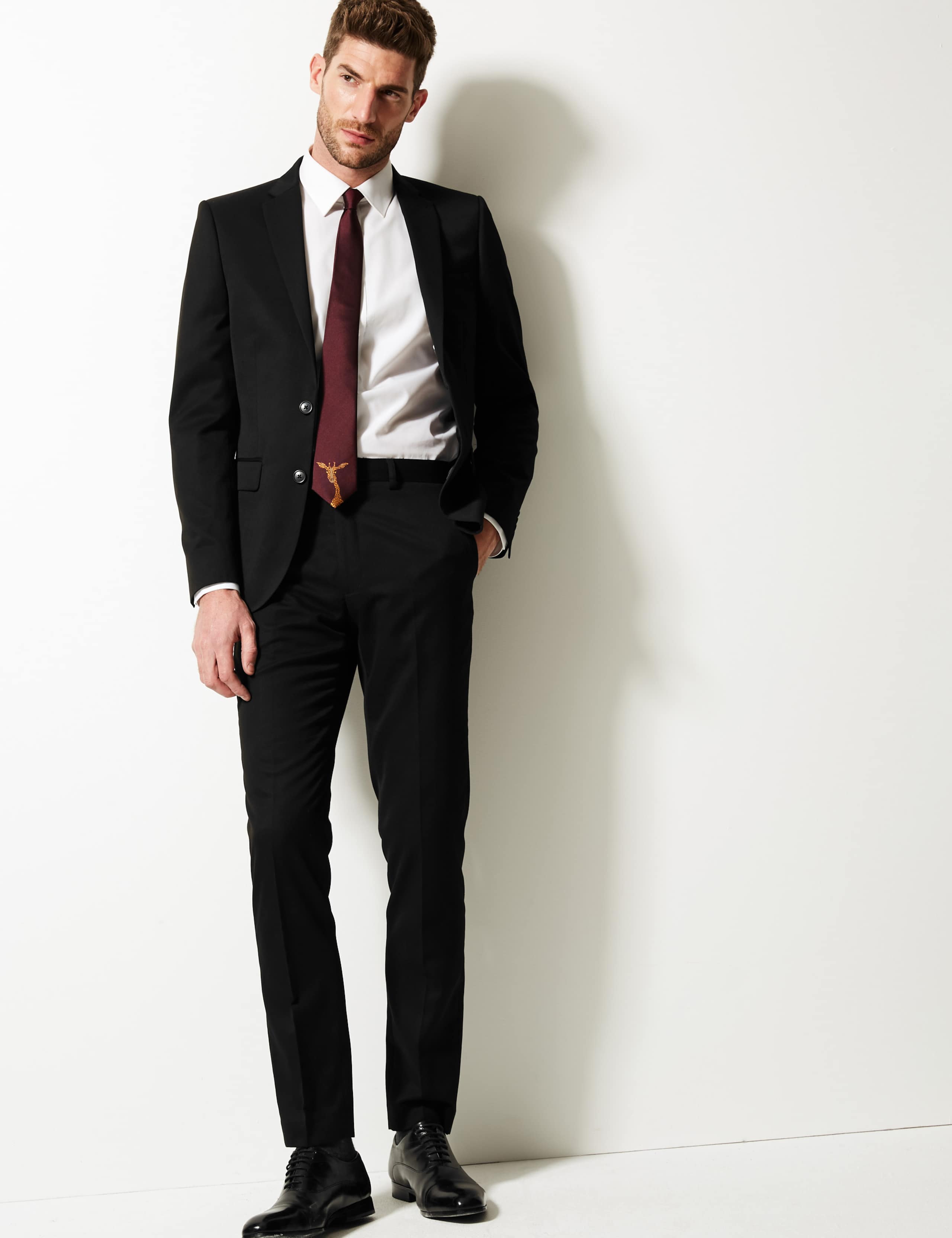 Black Slim Fit Suit 1 of 8