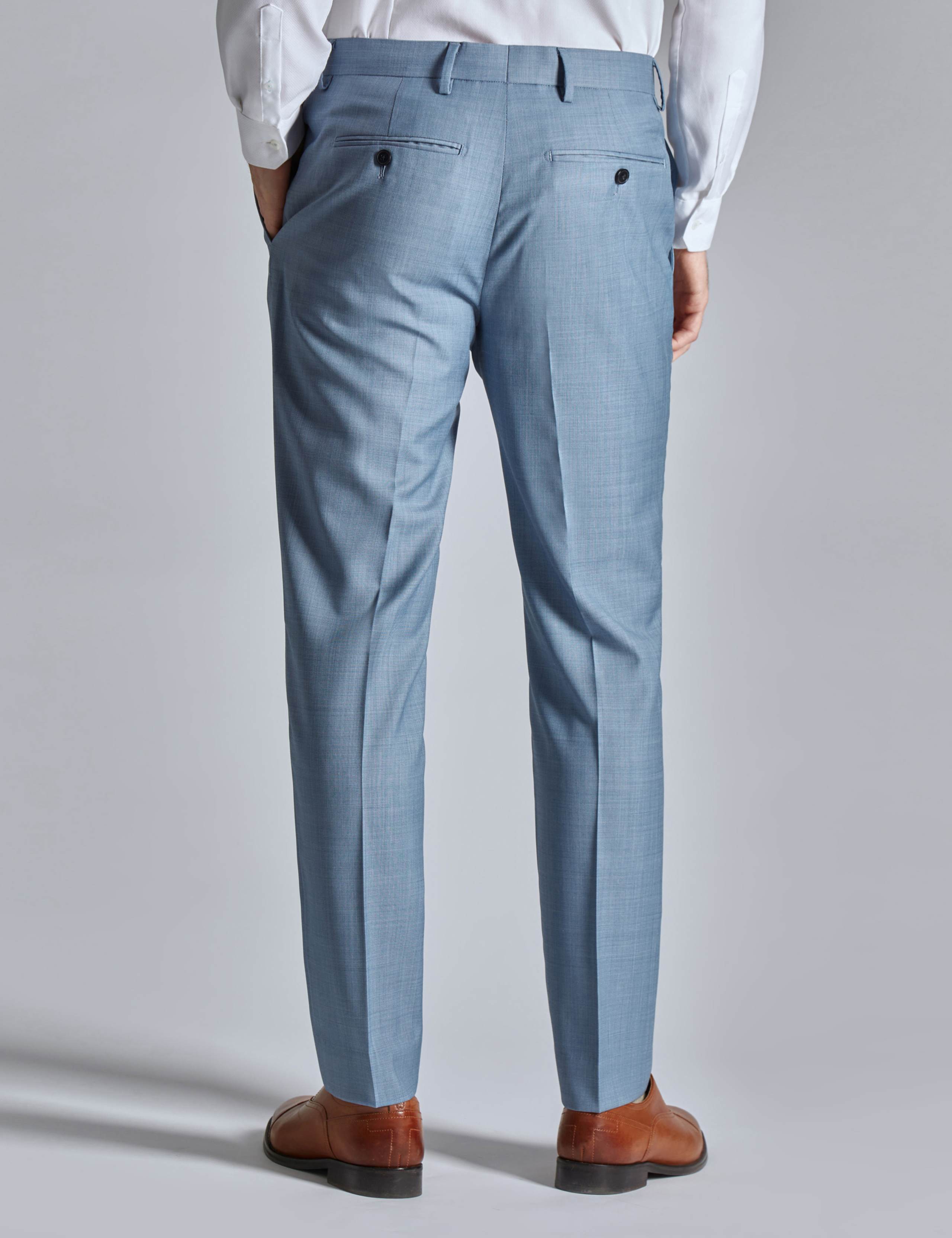 Slim Fit Wool Blend Sharkskin Suit 7 of 7