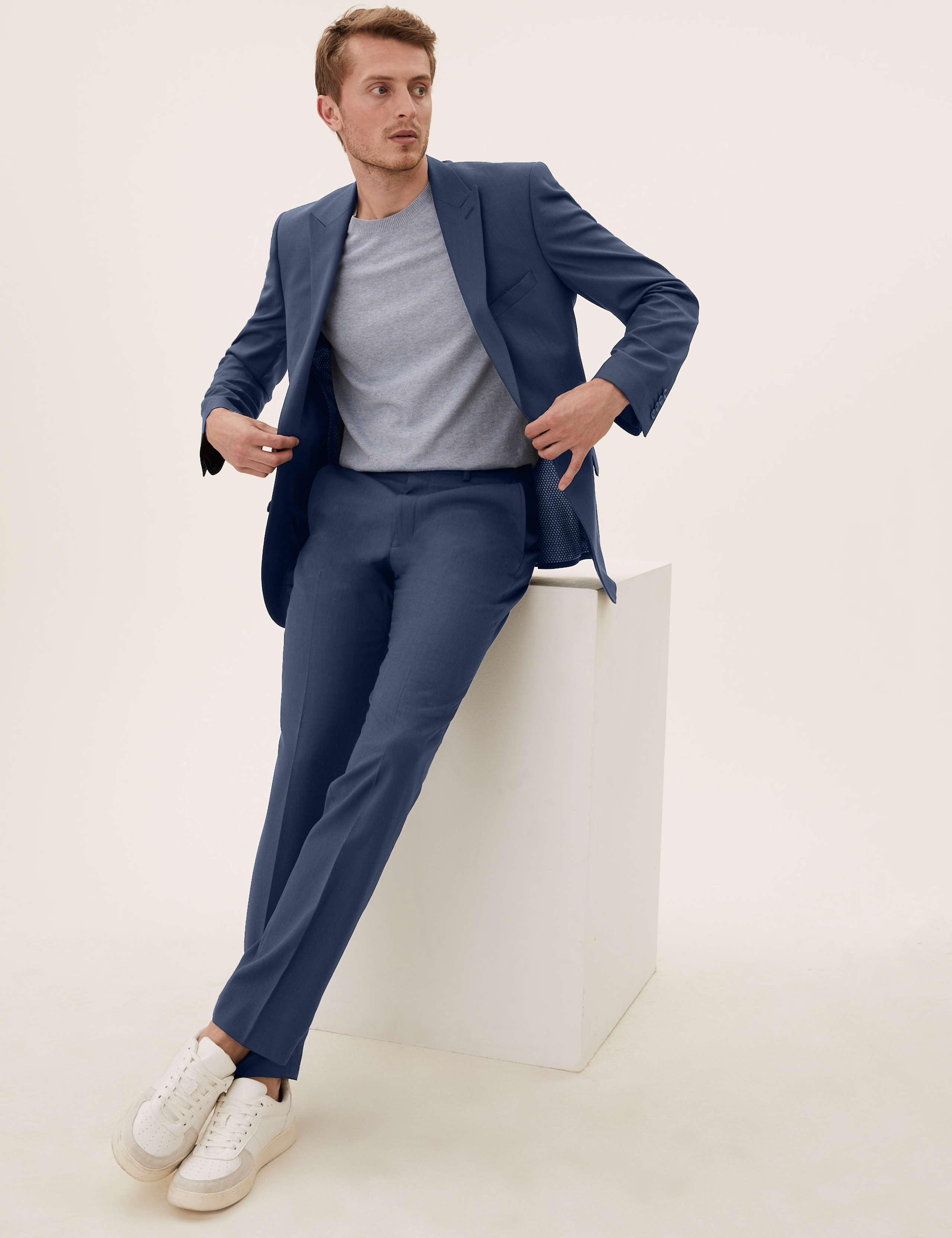 Tailored Fit Stretch Suit 1 of 8