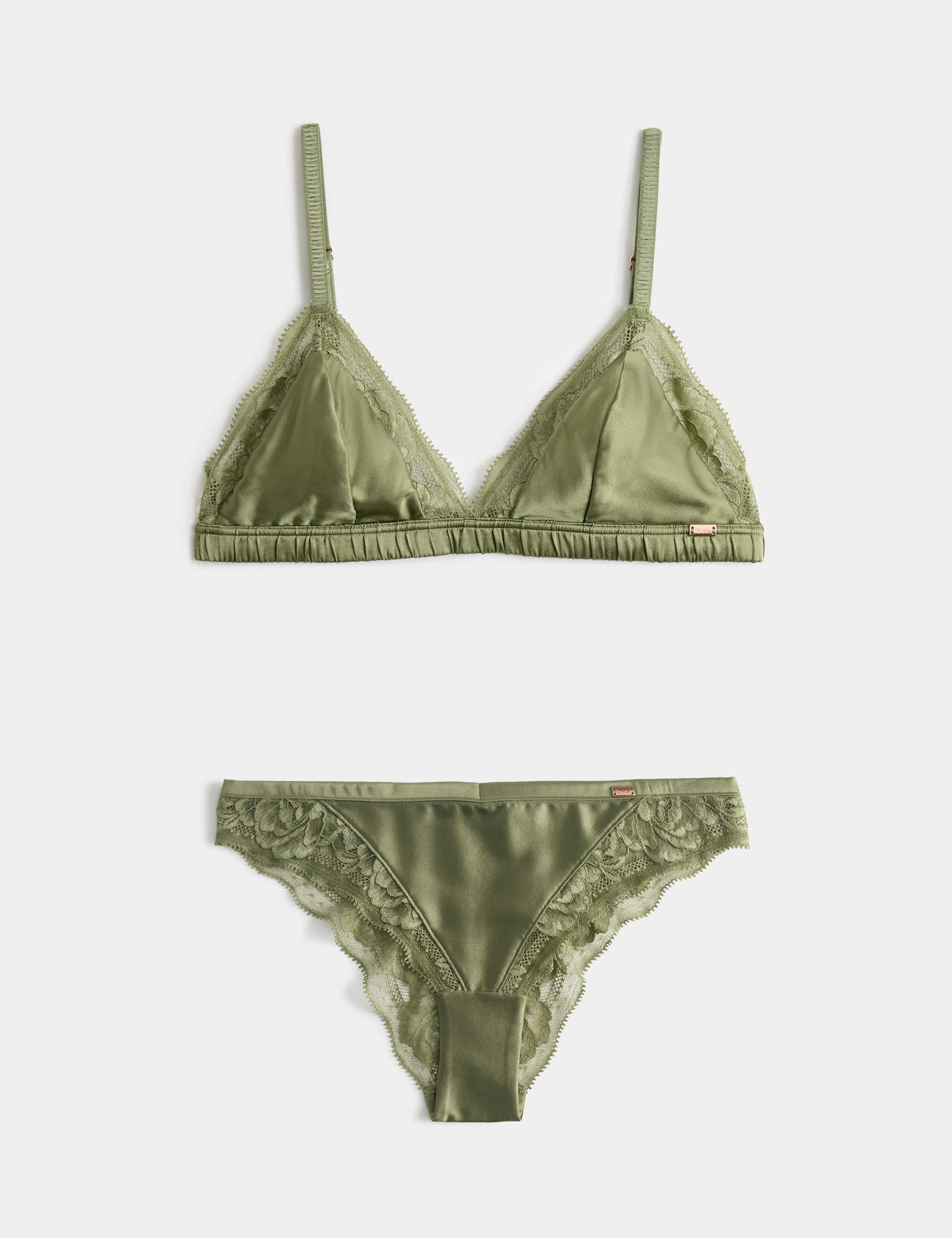 Silk Non Wired Bralette Set A-E 1 of 6