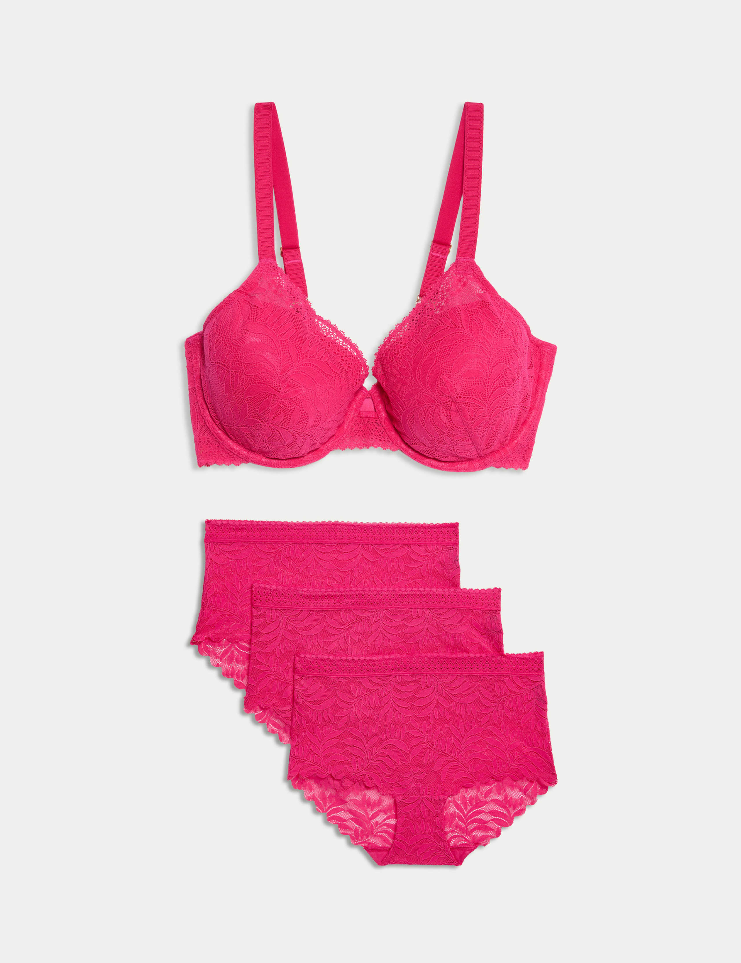 Flexifit™ Lace Wired Full Cup Bra Set A-E 1 of 6