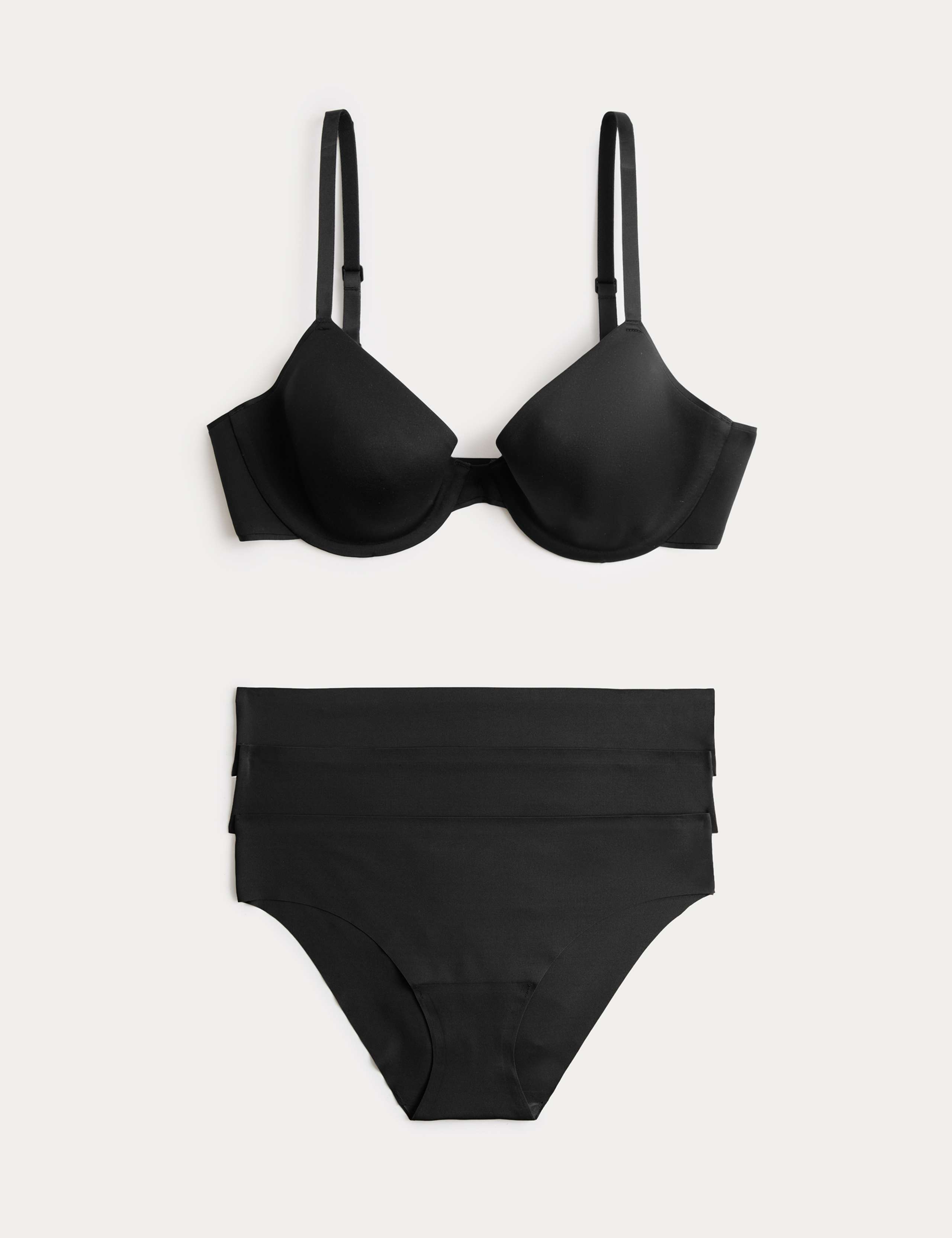 Body Invisibles™ Wired Demi Cup Bra Set A-E 1 of 5