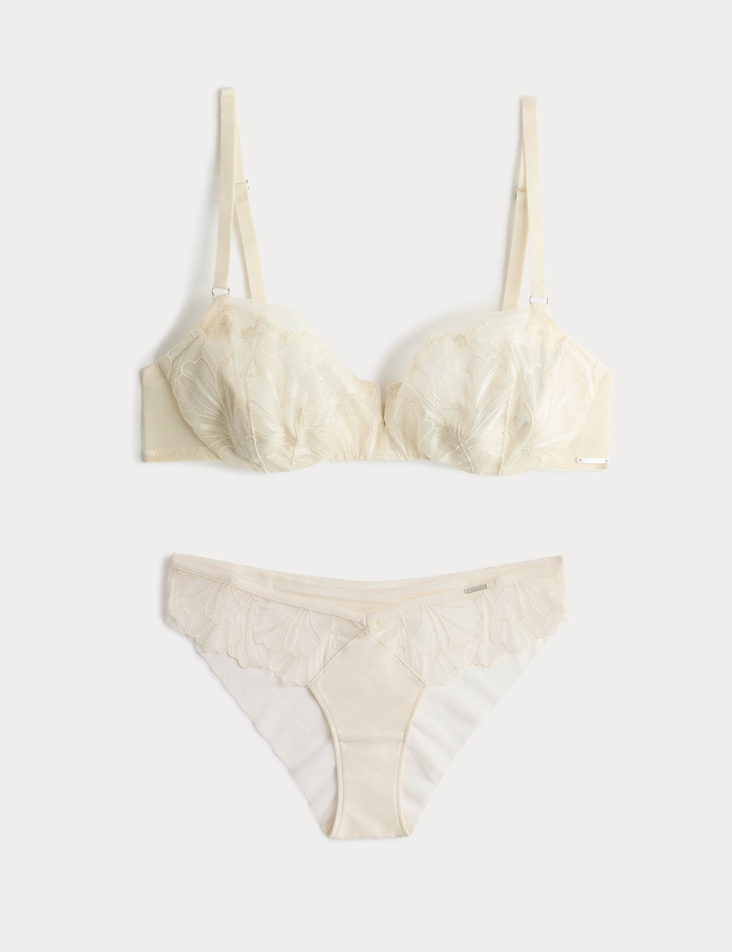 Monaco Wired Quarter Balcony Bra Set A-E 1 of 6