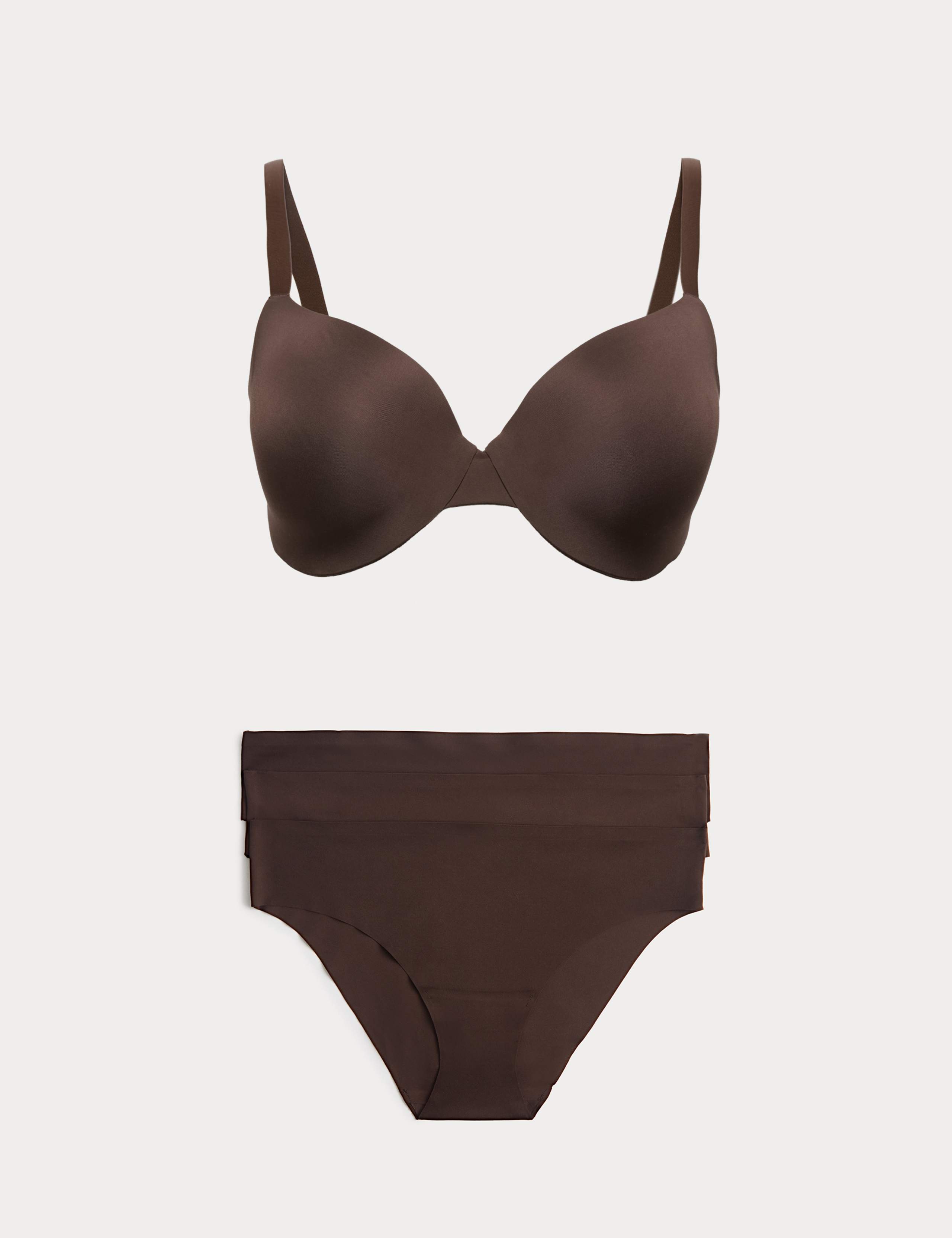 Body Invisibles™ Wired Demi Cup Bra Set F+ 1 of 6