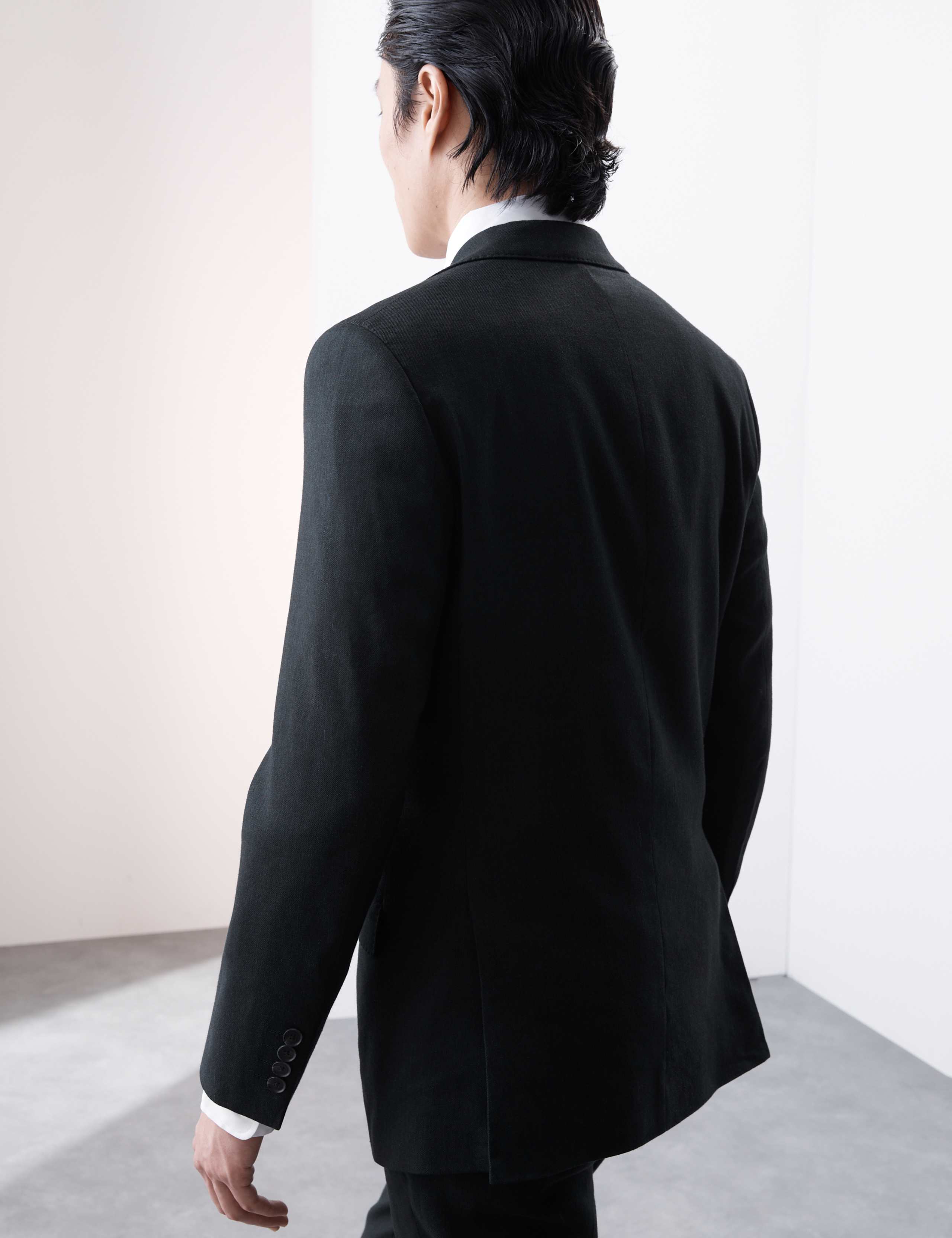 Tailored Fit Italian Linen Blend Suit 4 of 6