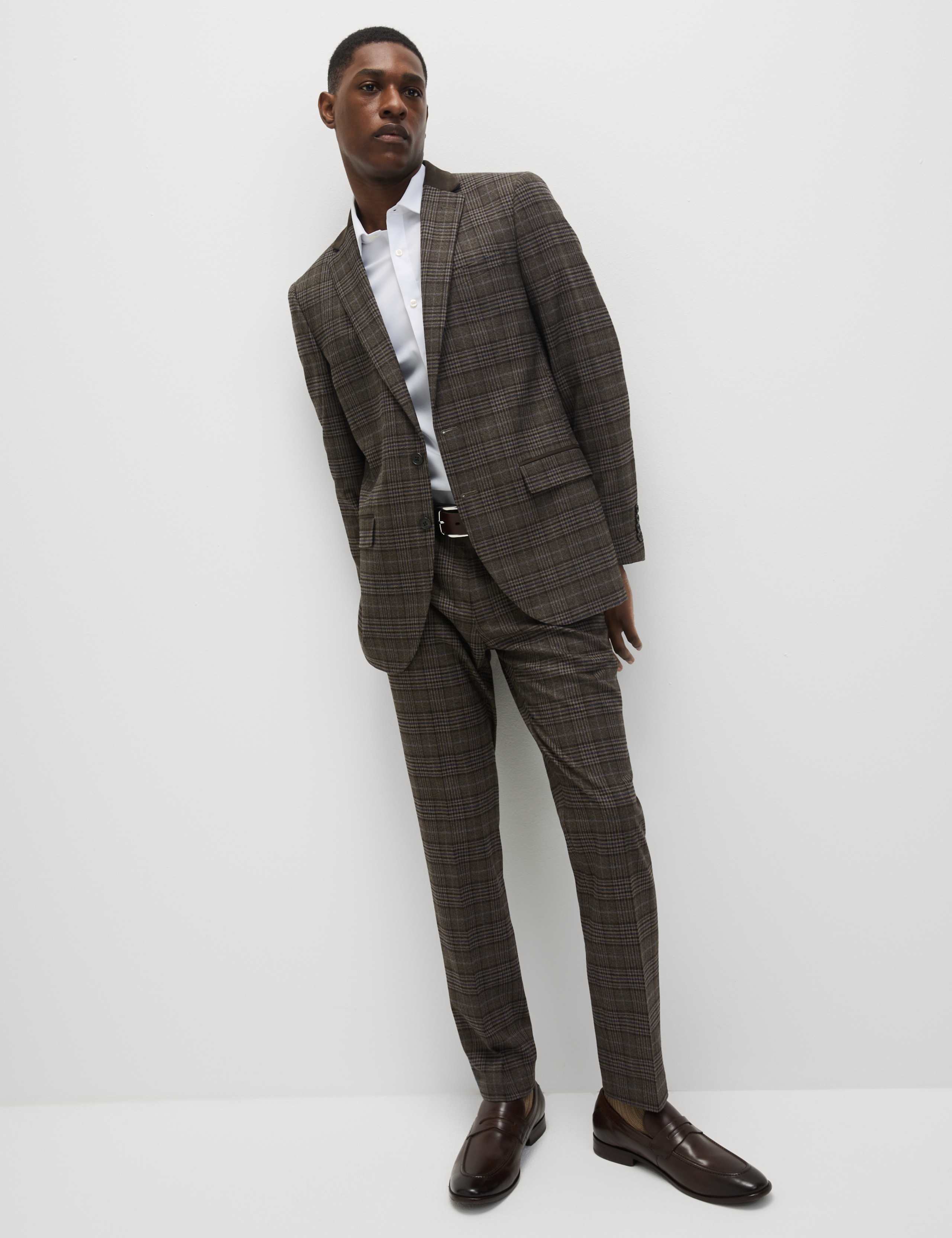Slim Fit Prince of Wales Check Suit 5 of 6