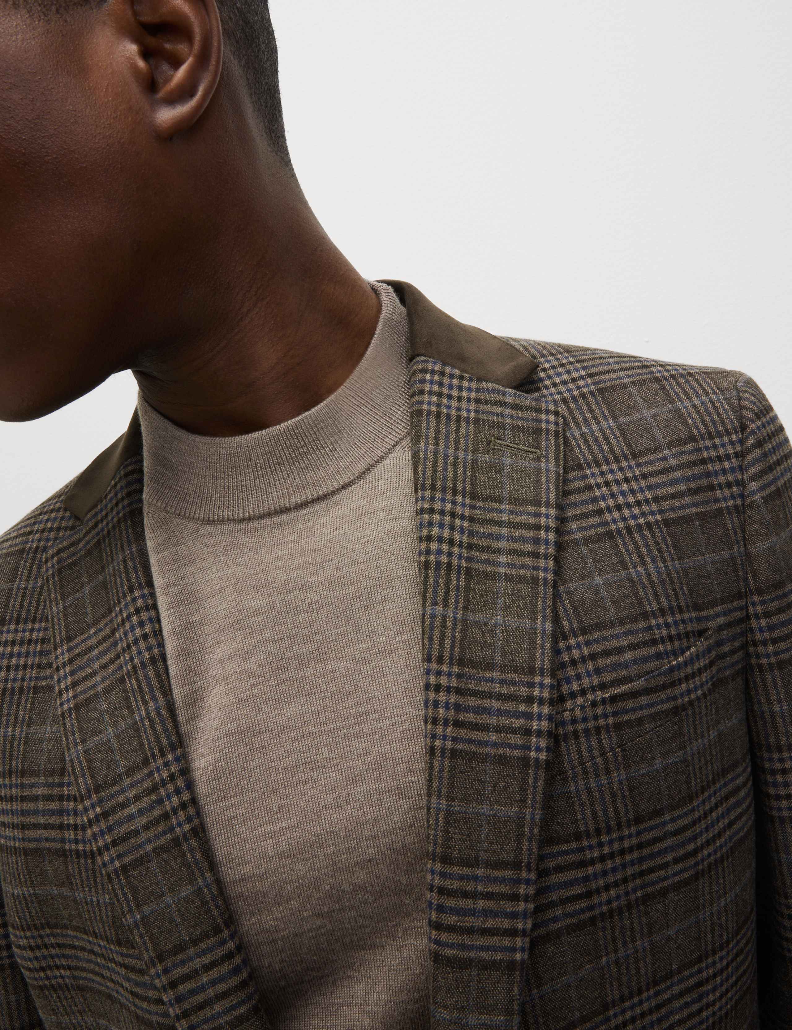 Slim Fit Prince of Wales Check Suit 6 of 6