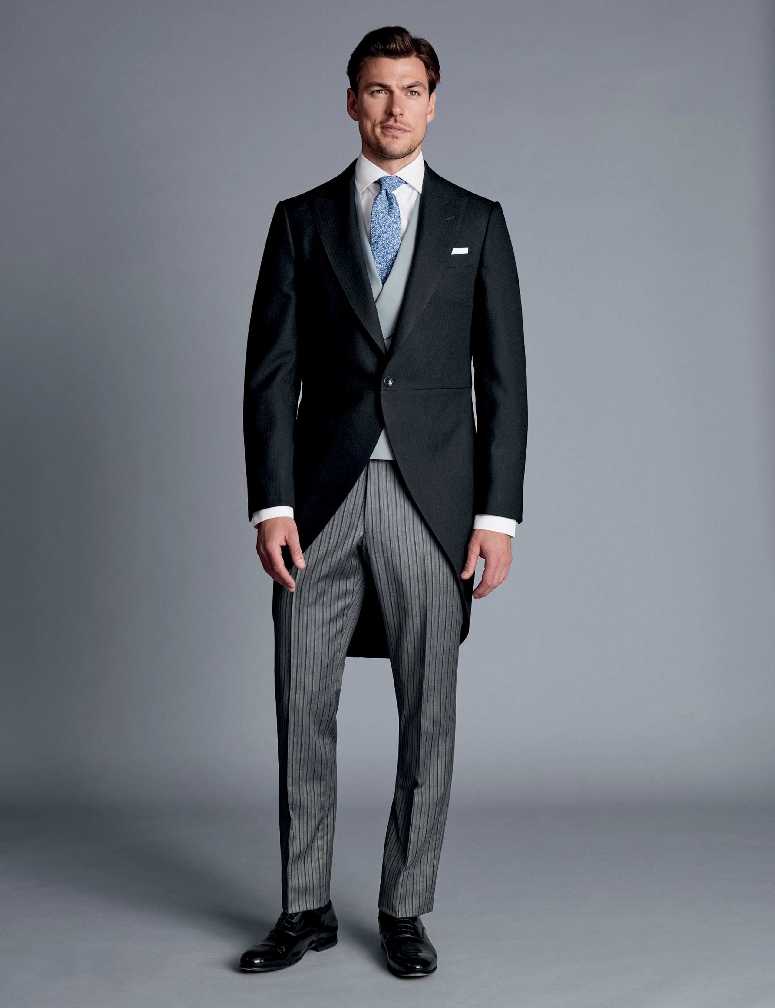Slim Fit Herringbone Morning Suit 4 of 6