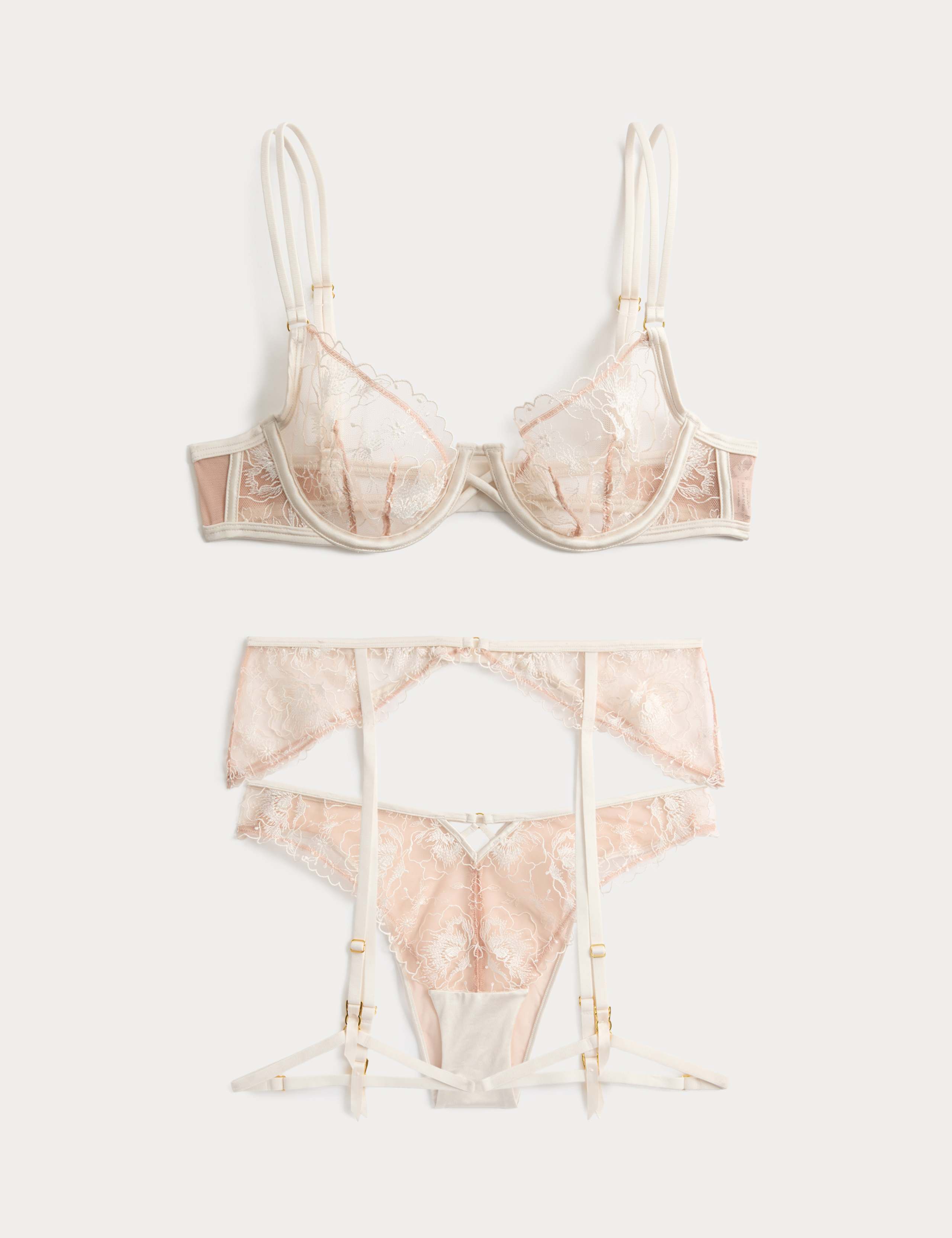 Arianna Embroidery Suspenders Set 1 of 6