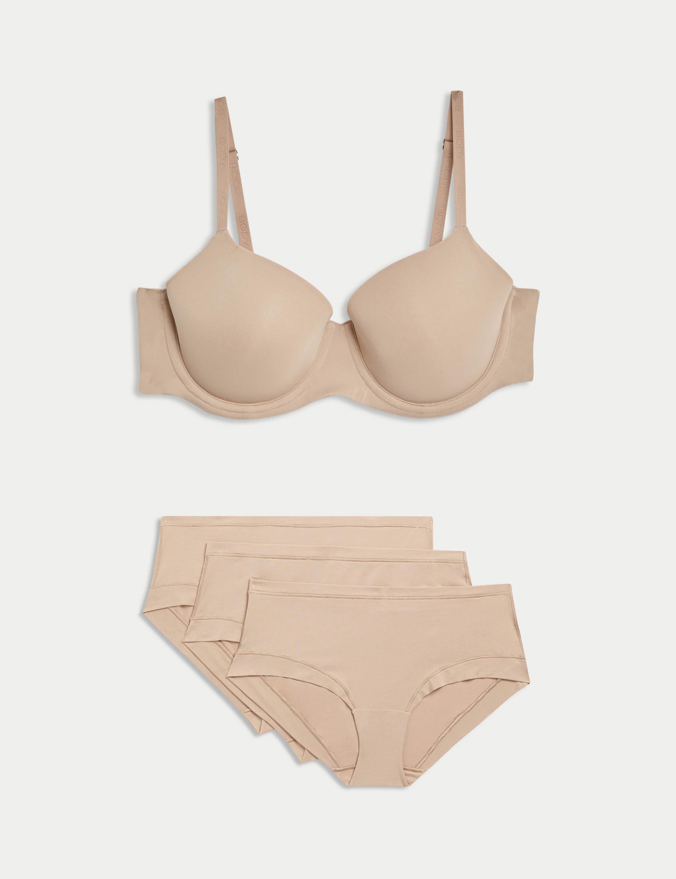 Flexifit™ Wired Balcony T-Shirt Bra Set A-E 1 of 6