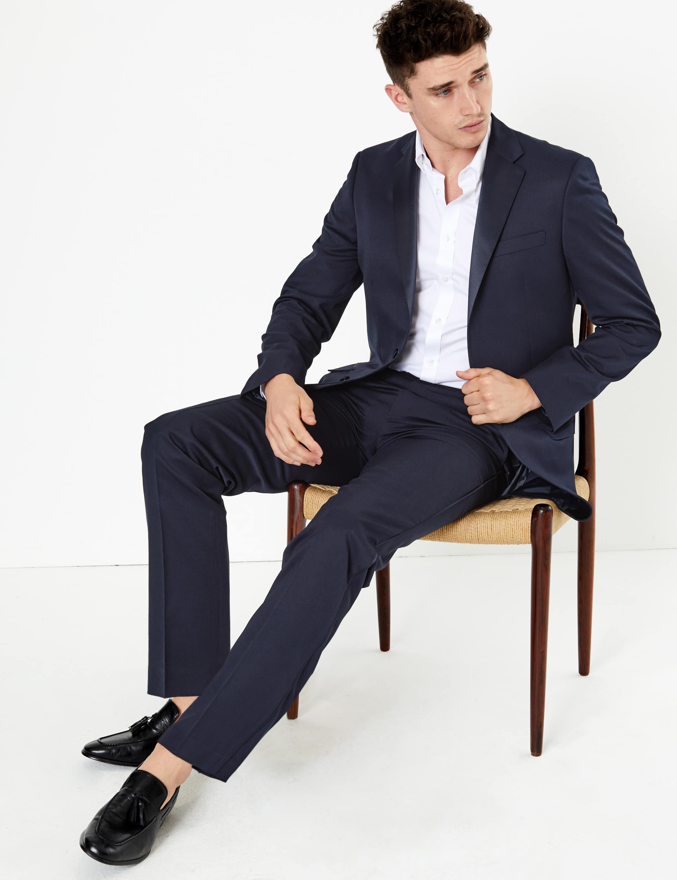 Navy Regular Fit Dinner Suit 2 of 9