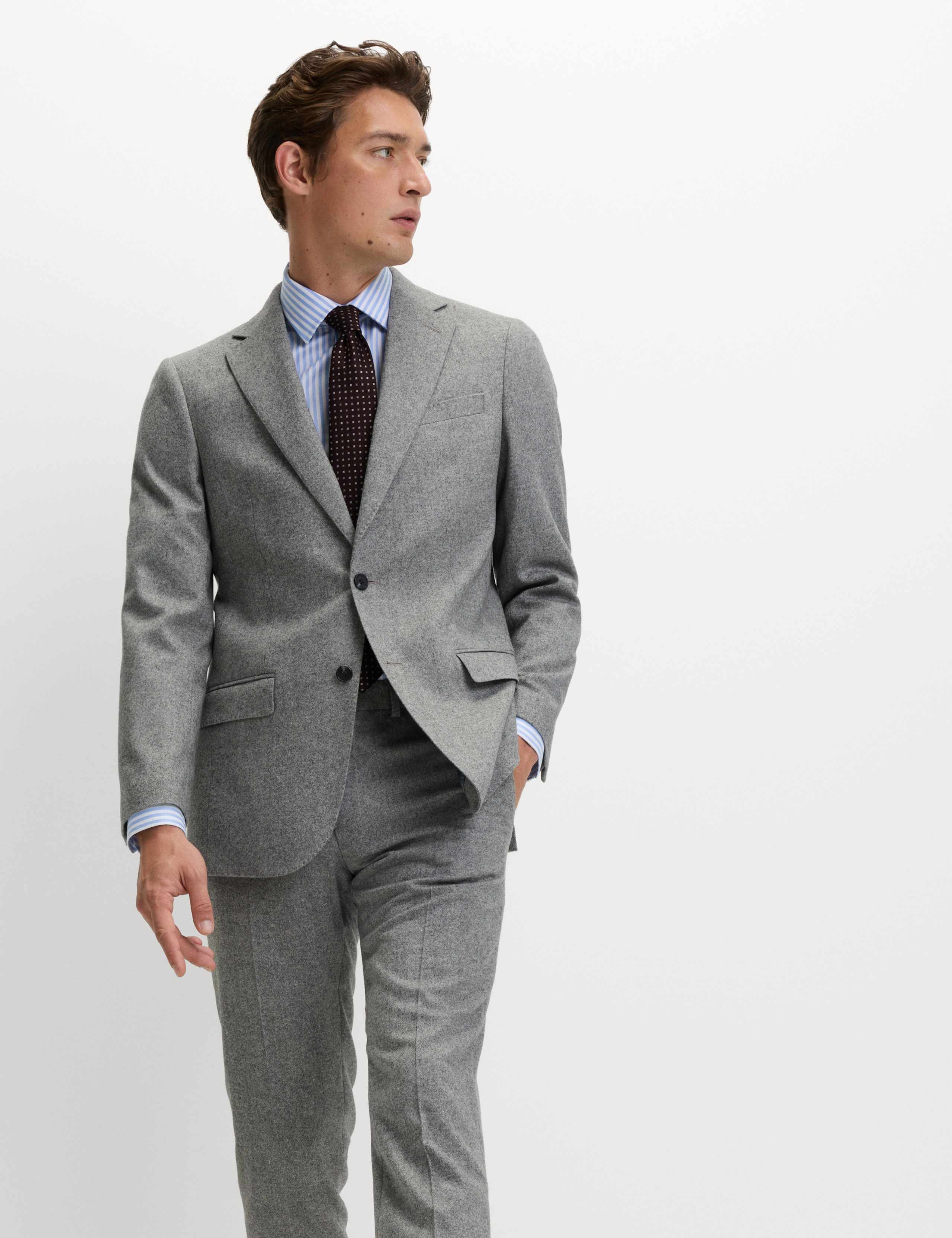 Tailored Fit Wool Rich Tweed Suit
