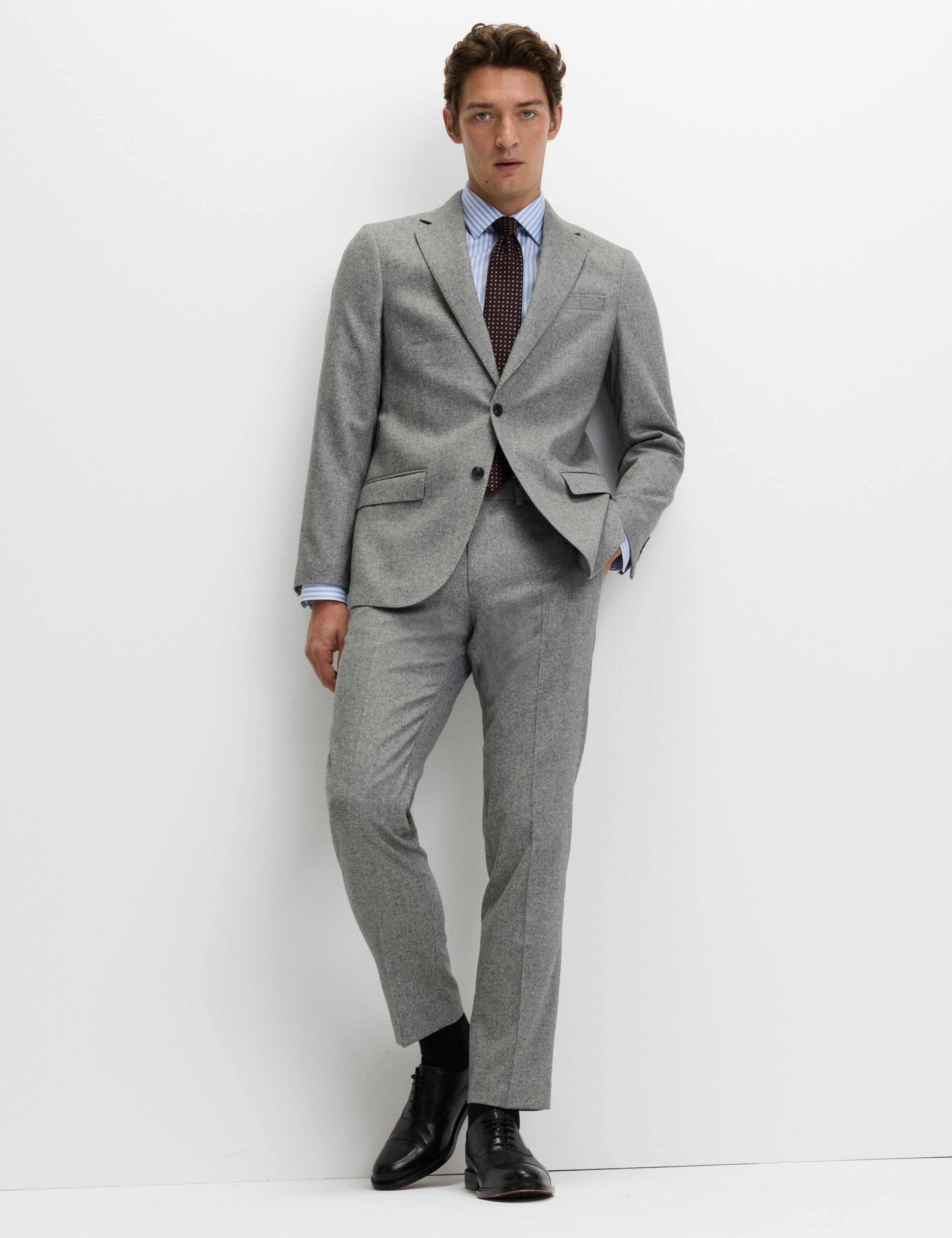 Tailored Fit Wool Rich Tweed Suit 4 of 6